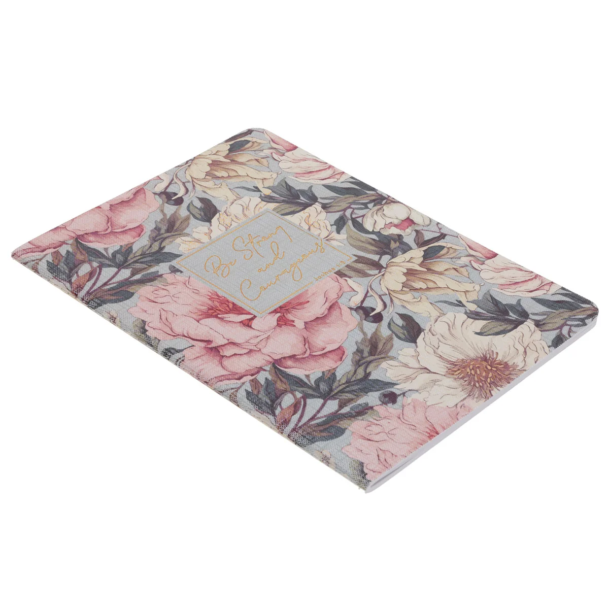 Be Strong and Courageous Floral Notebook - Image 3
