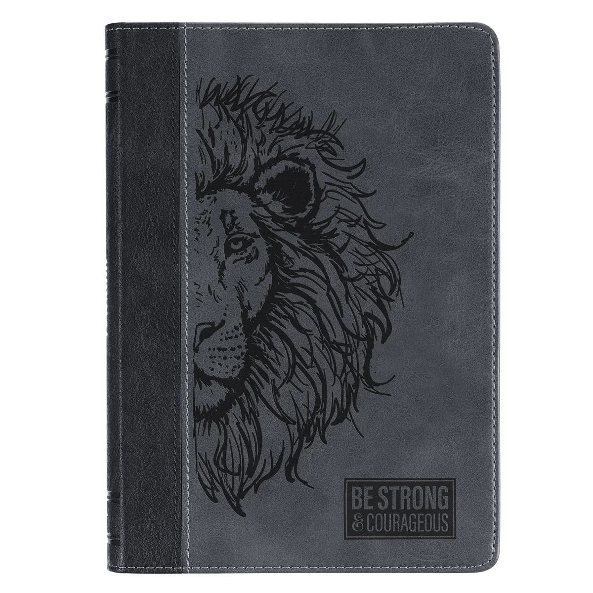 Be Strong and Courageous Hardcover Faux Leather Journal
