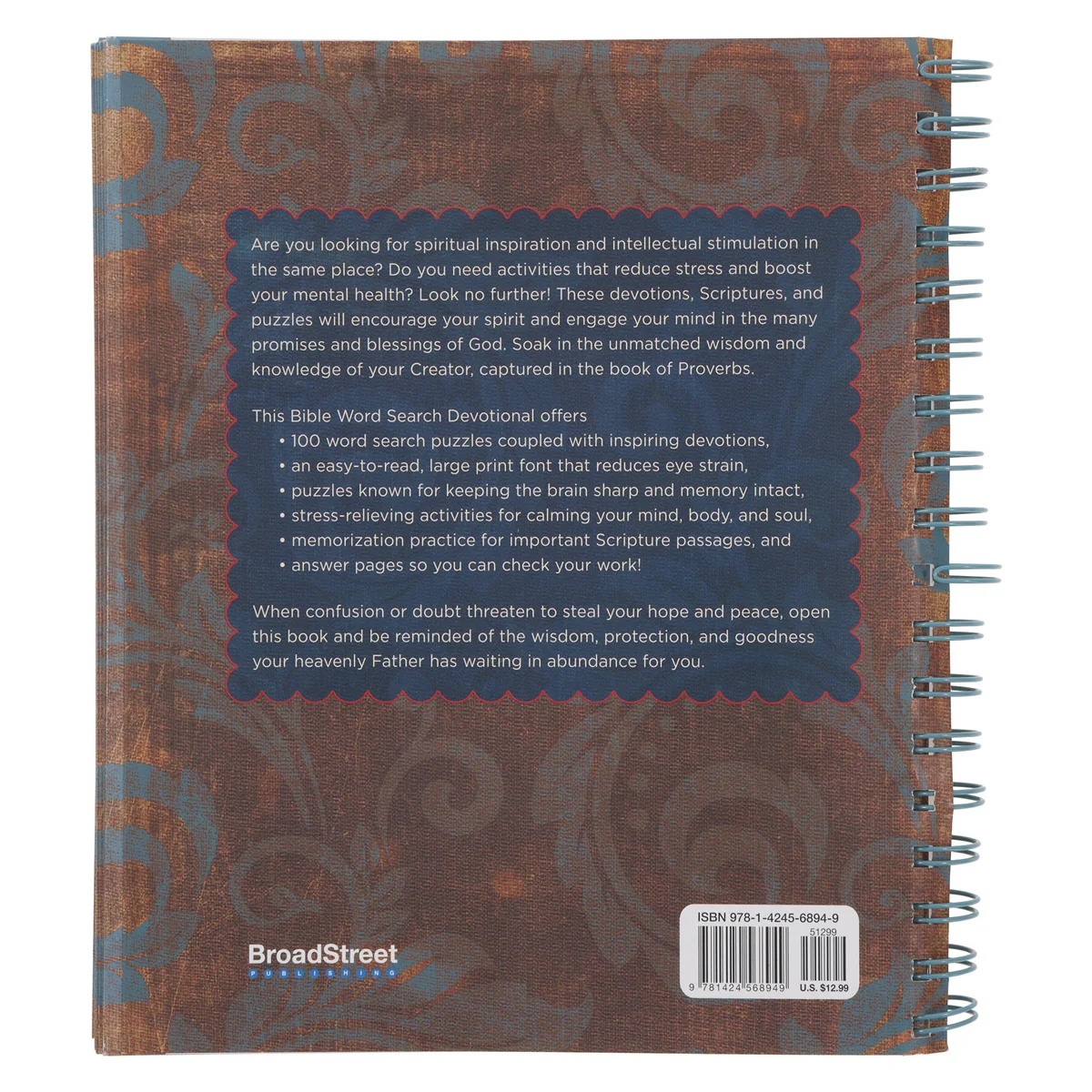 Bible Word Search Devotional: 100 Days of Wisdom from the Book of Proverbs Large Print SB - Image 2