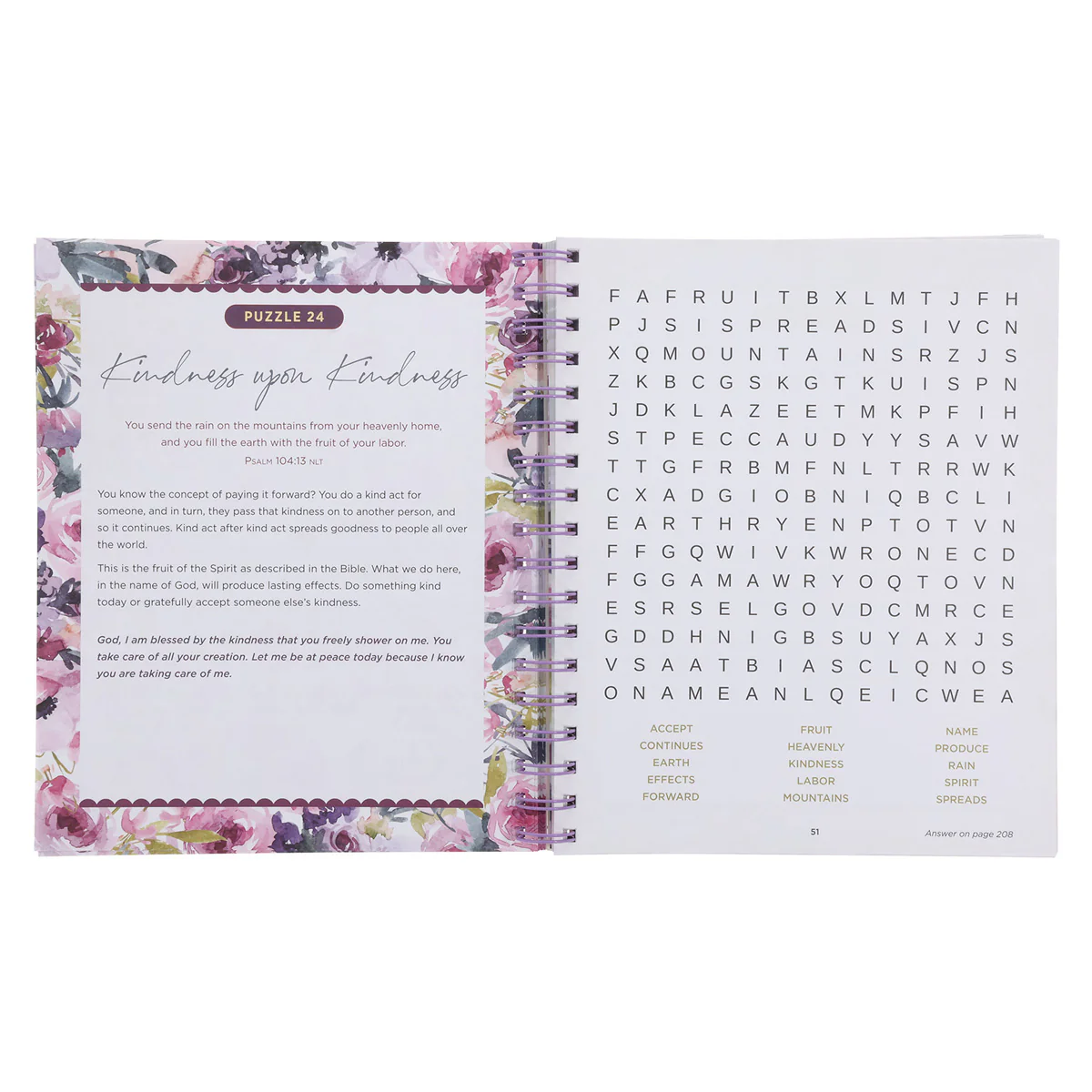 Bible Word Search Devotional: 100 Days of Worship from the Book of Psalms Large Print SB - Image 5