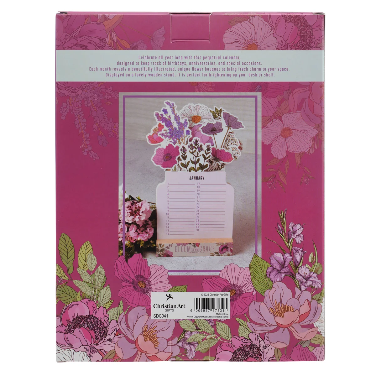 Bloom in His Grace Flower Pot Special Days Calendar - Image 2