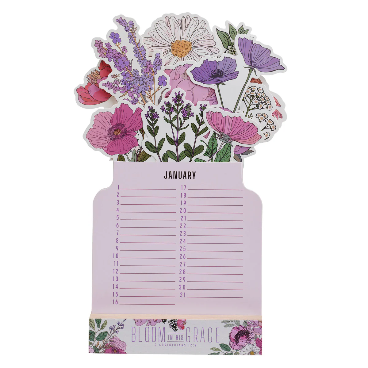 Bloom in His Grace Flower Pot Special Days Calendar - Image 4