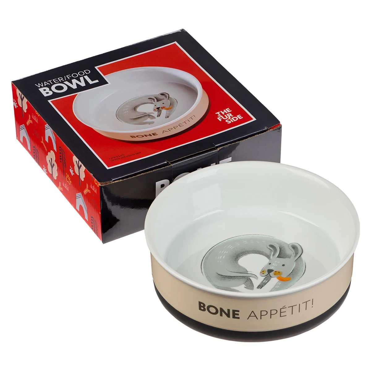 Bone Appetit! Large Ceramic Pet Bowl - Image 3