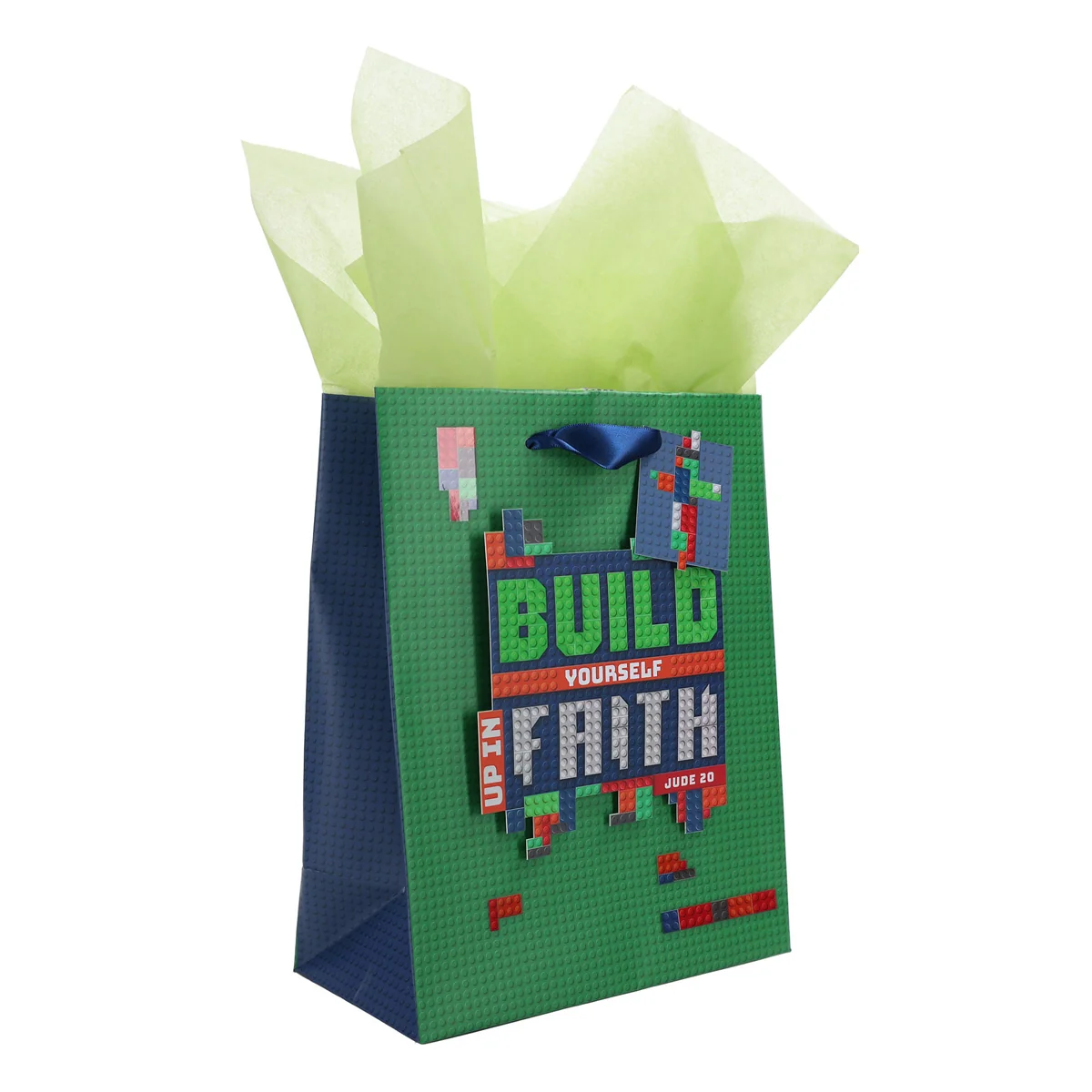 Build Yourself up in Faith Medium Gift Bag with Gift Tag - Image 3