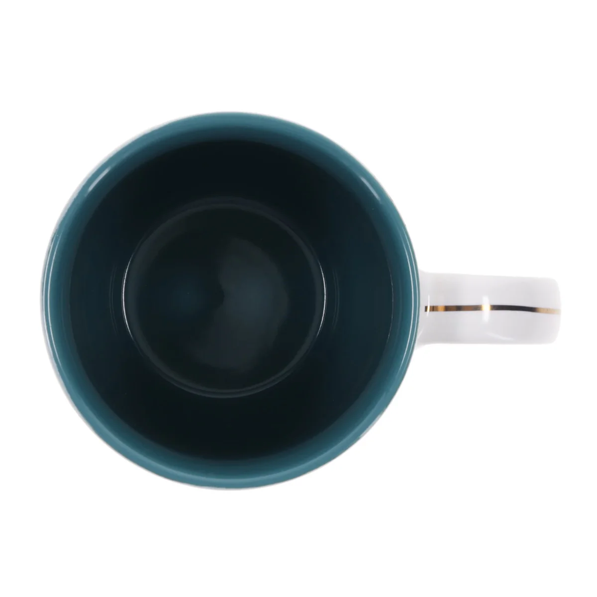 Commit to the Lord Whatever You Do Ceramic Mug with Teal Interior - Image 3