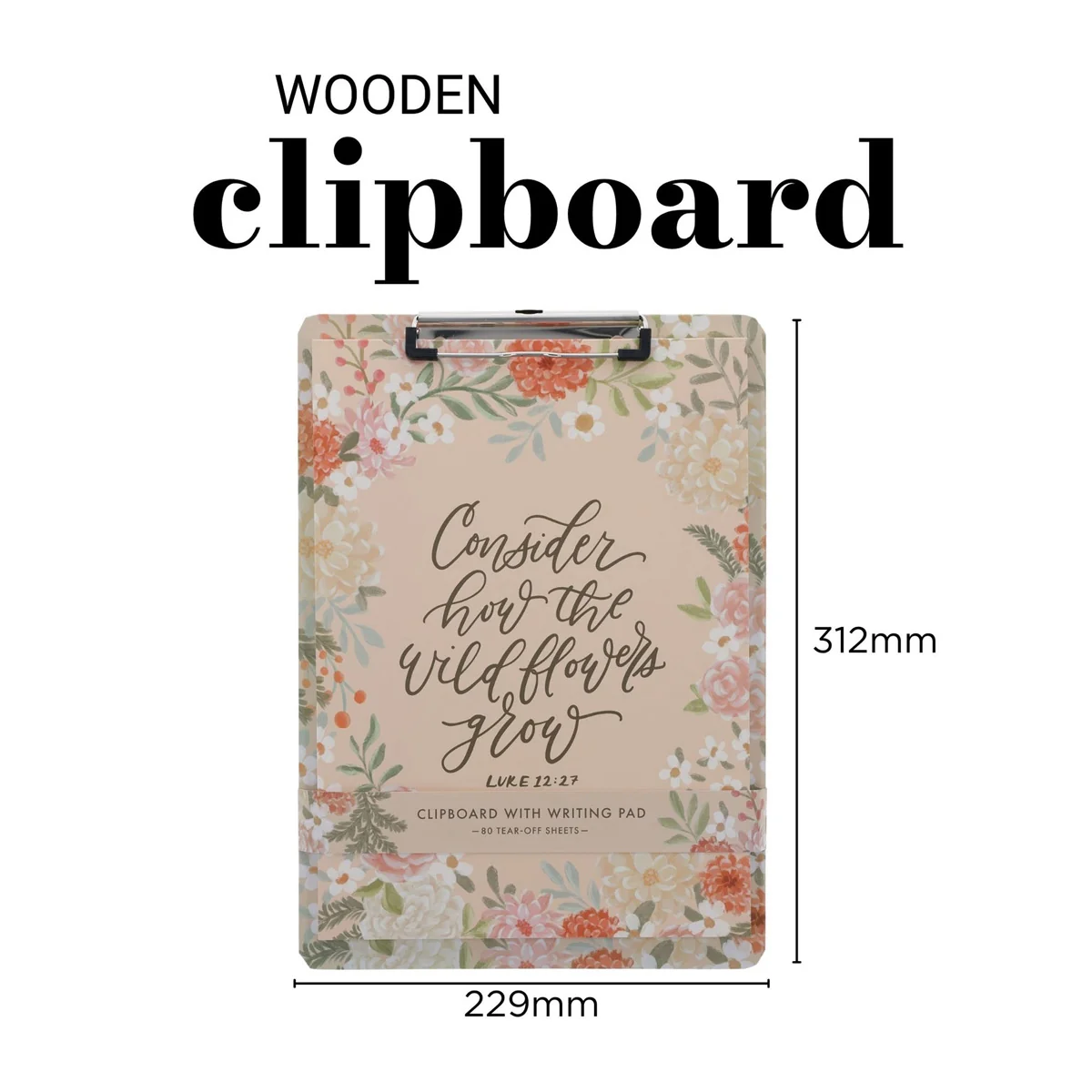 Consider How the Wildflowers Grow Clipboard with Notepad - Image 6