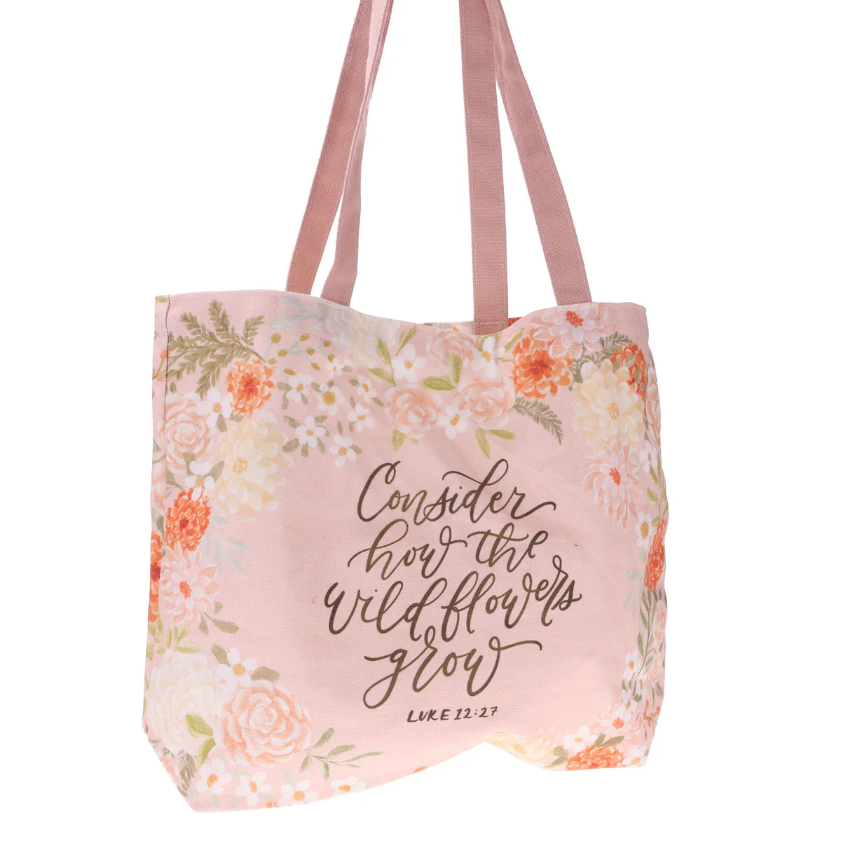 Consider How the Wildflowers Grow Canvas Tote Bag - Image 3