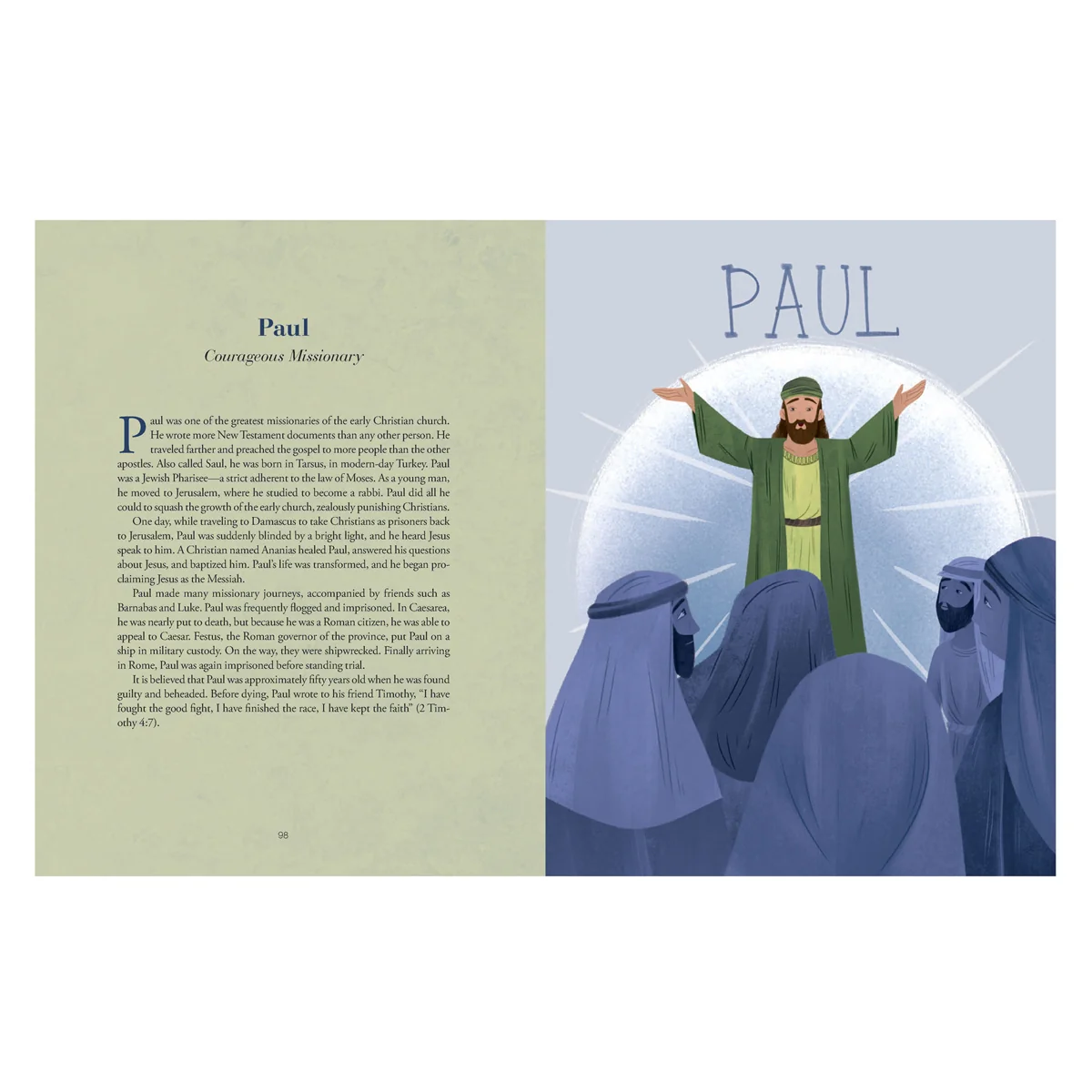 Courageous & Bold Bible Heroes: 50 True Stories of Daring Men & Women of God HC - Image 5