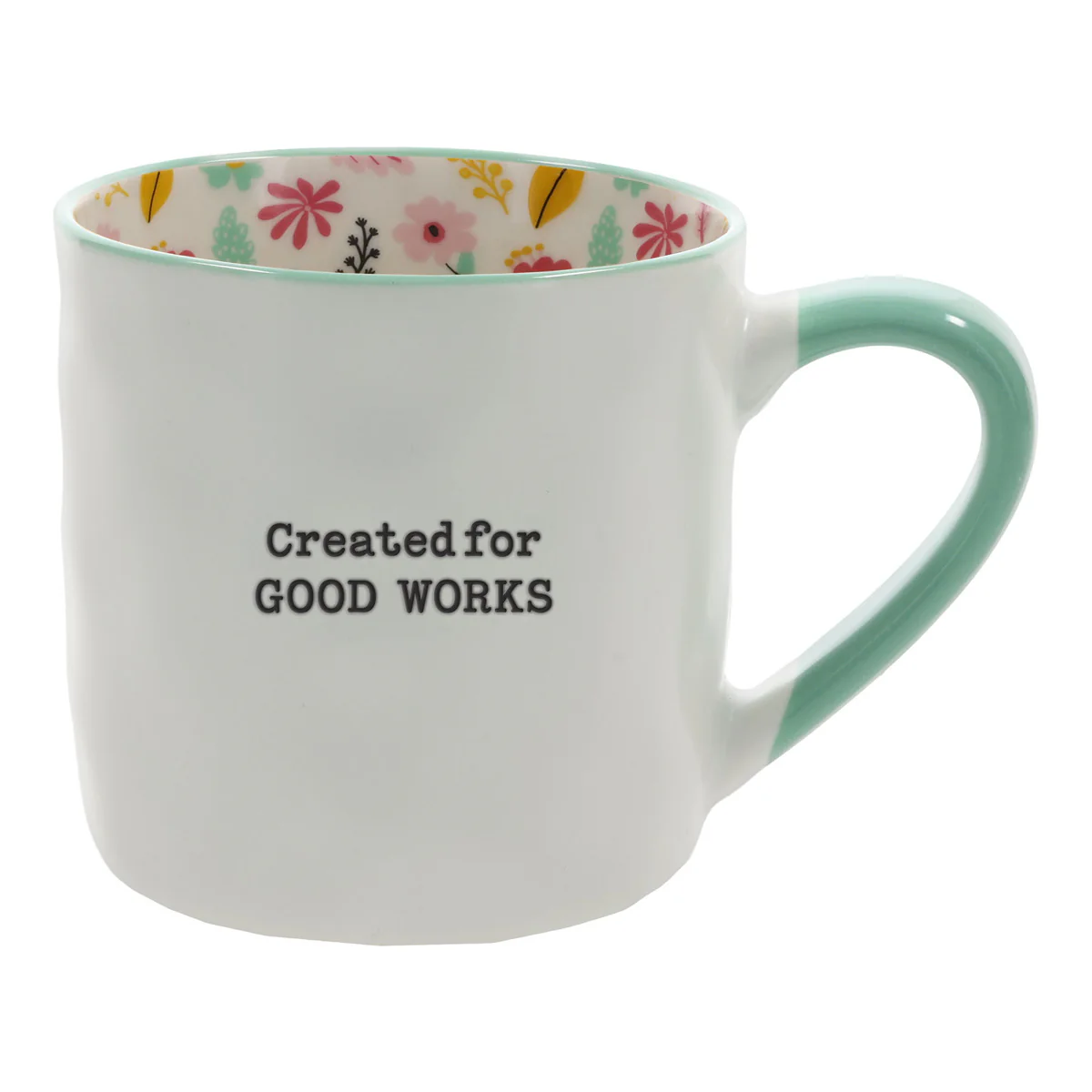Created for Good Works Ceramic Mug with Floral Interior