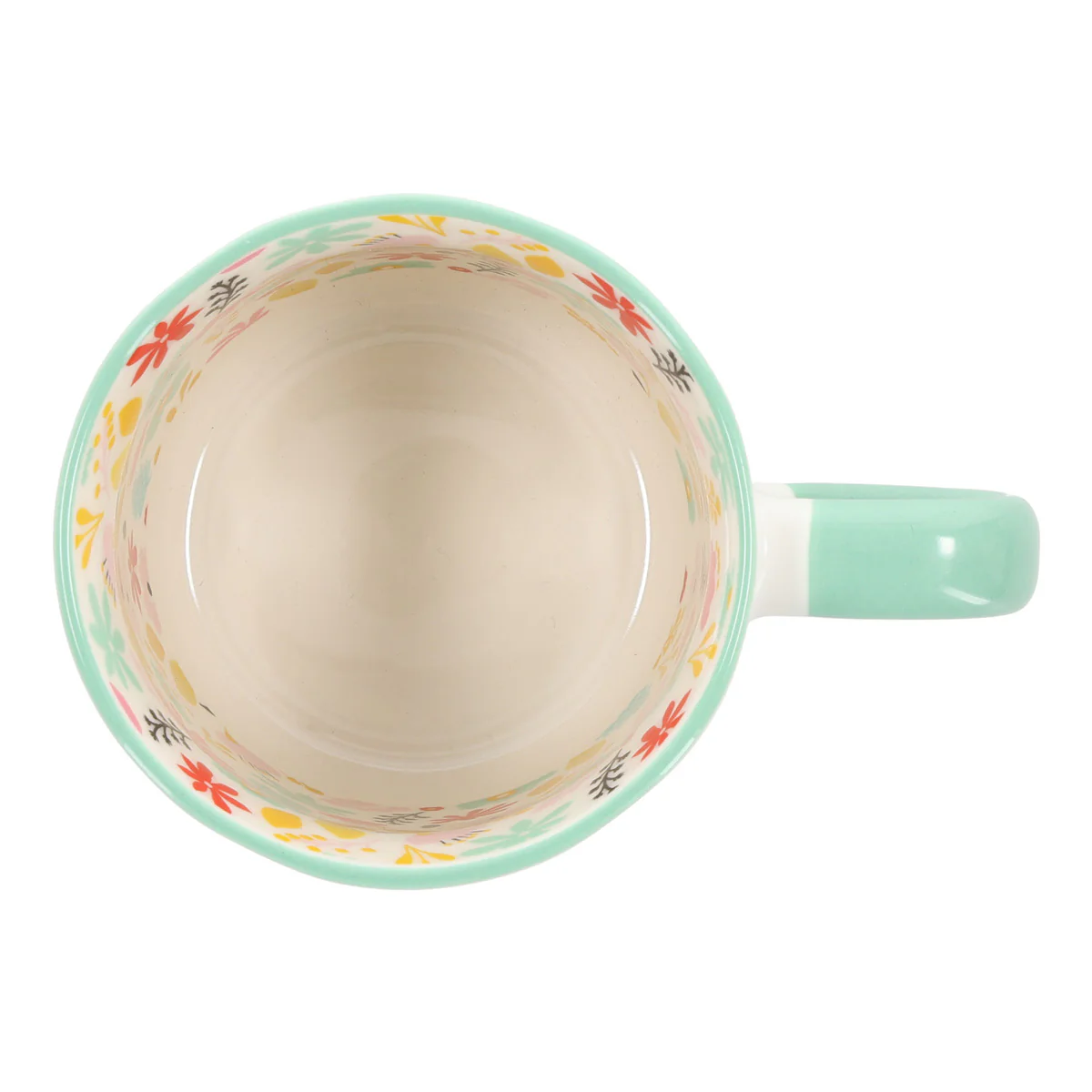 Created for Good Works Ceramic Mug with Floral Interior - Image 3