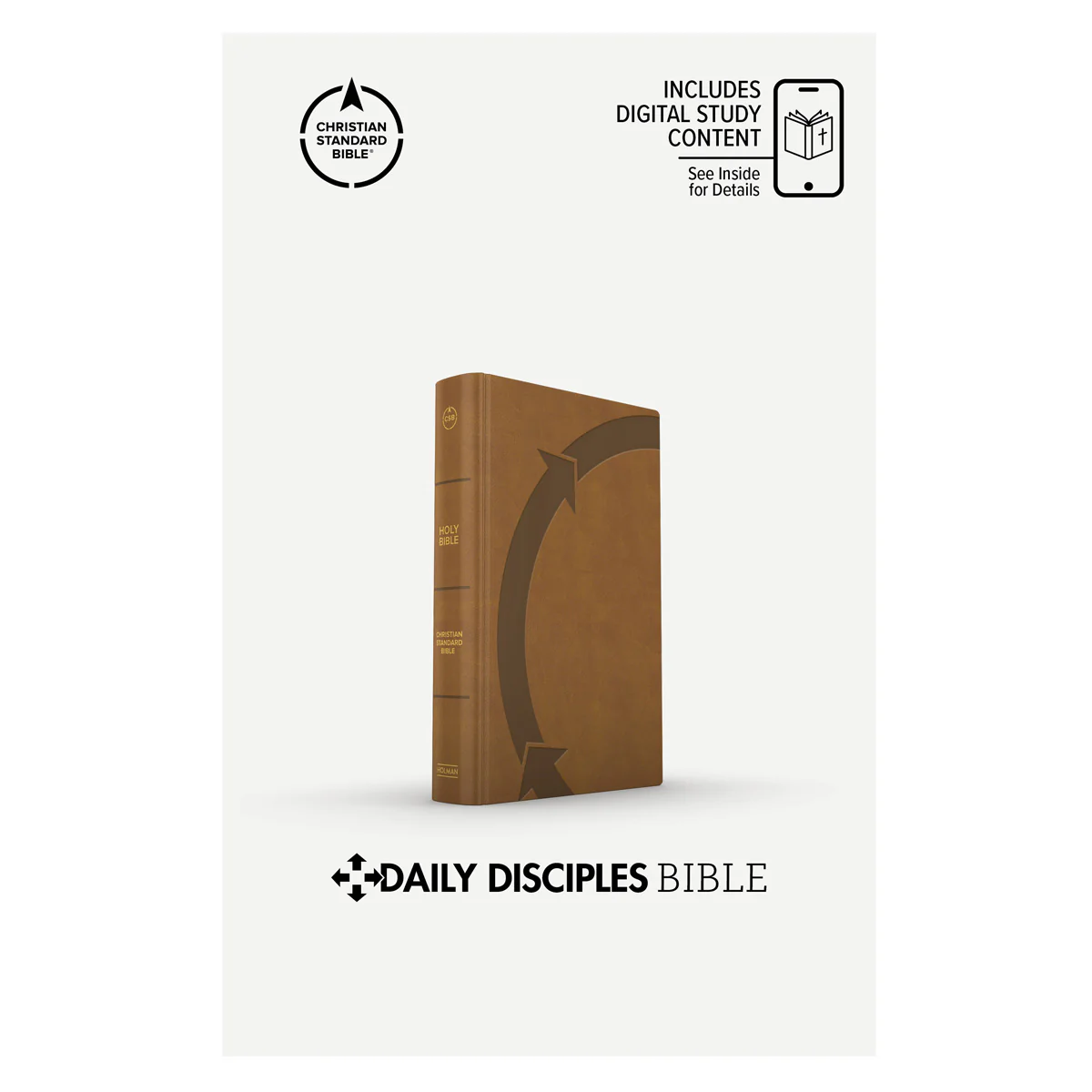 CSB Brown Imitation Leather Daily Disciples Bible - Image 2