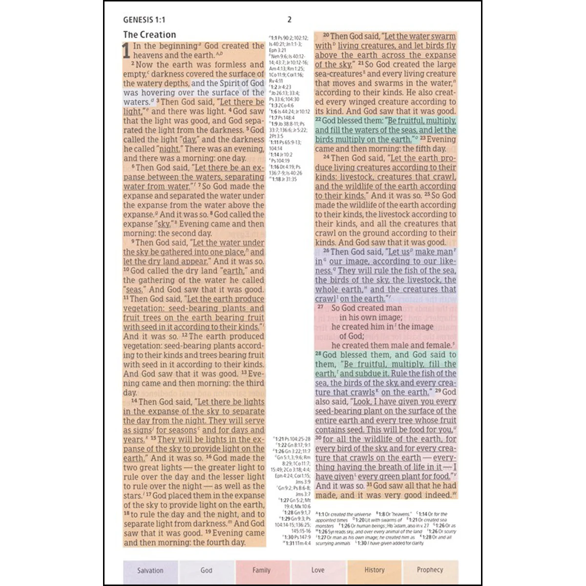 CSB Rainbow Study Bible Purple (Imitation Leather) - Image 3
