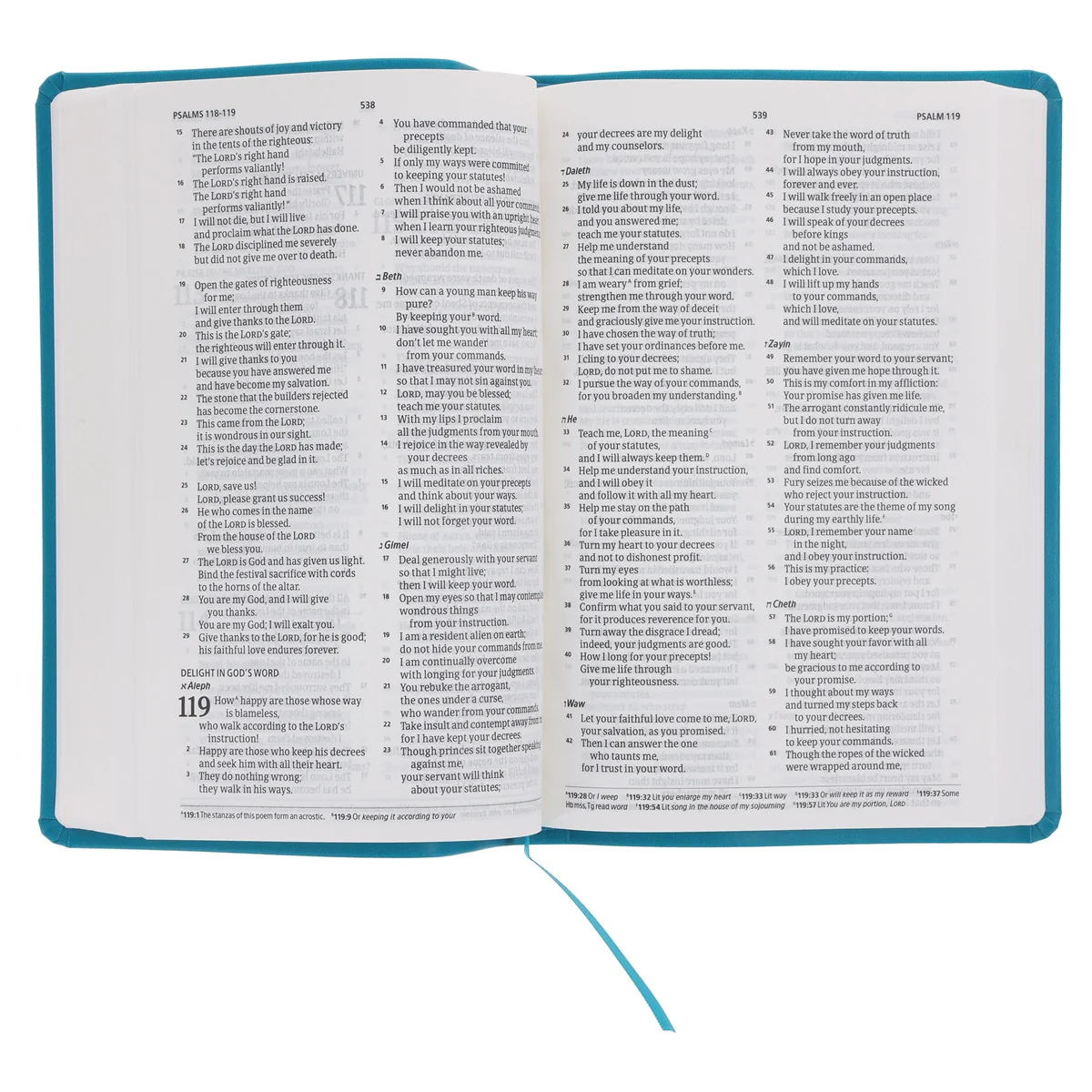 CSB Teal Imitation Leather Standard Bible - Image 6