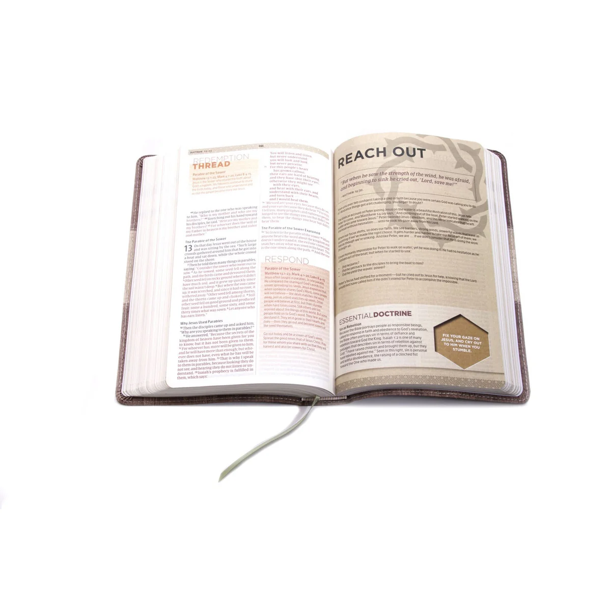 CSB Weathered Gray Cork Imitation Leather Essential Teen Study Bible - Image 2