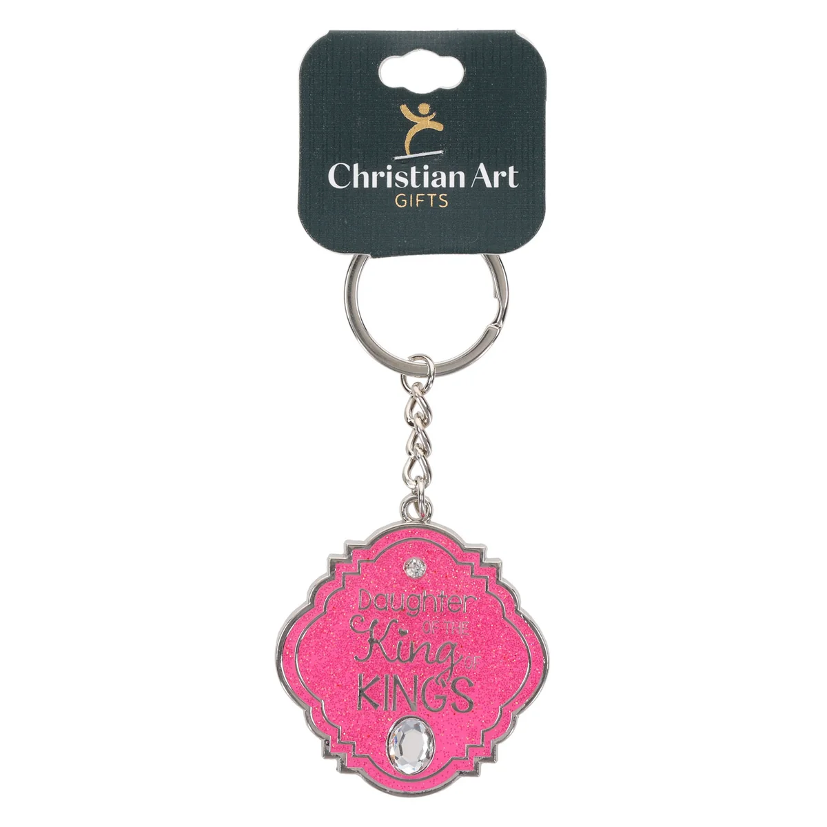 Daughter of the King of Kings Epoxy and Metal Key Ring - Image 3