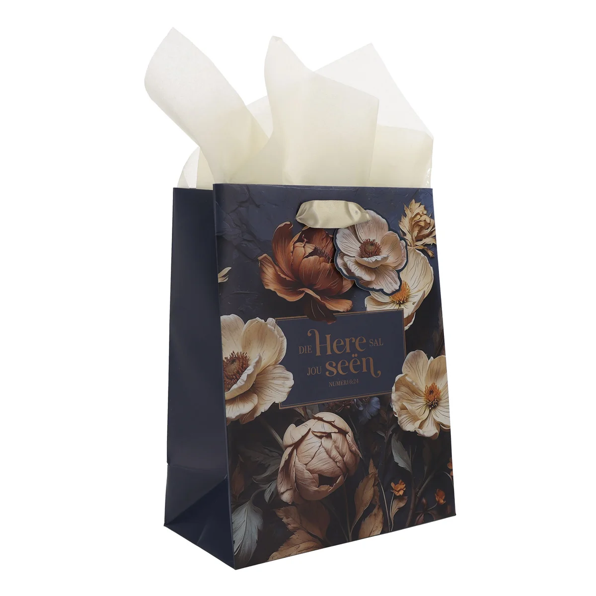 Die Here Sal Jou Seën Afrikaans Medium Gift Bag with Gift Tag - Image 3