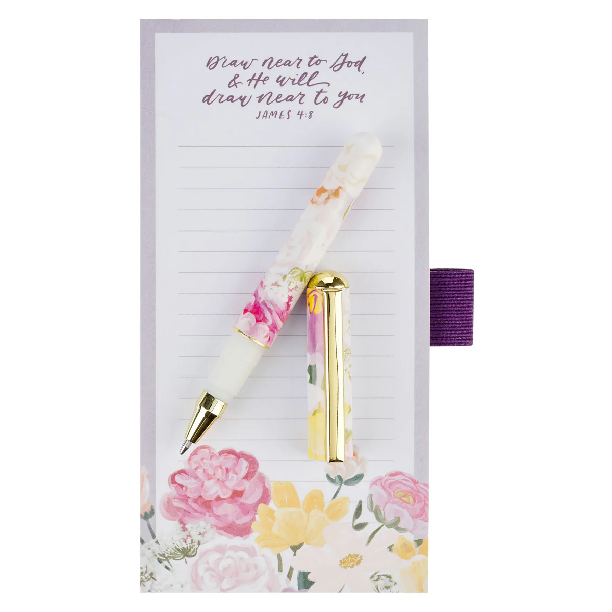 Draw Near to God and He Will Draw Near to You Magnetic Notepad with Pen - Image 3
