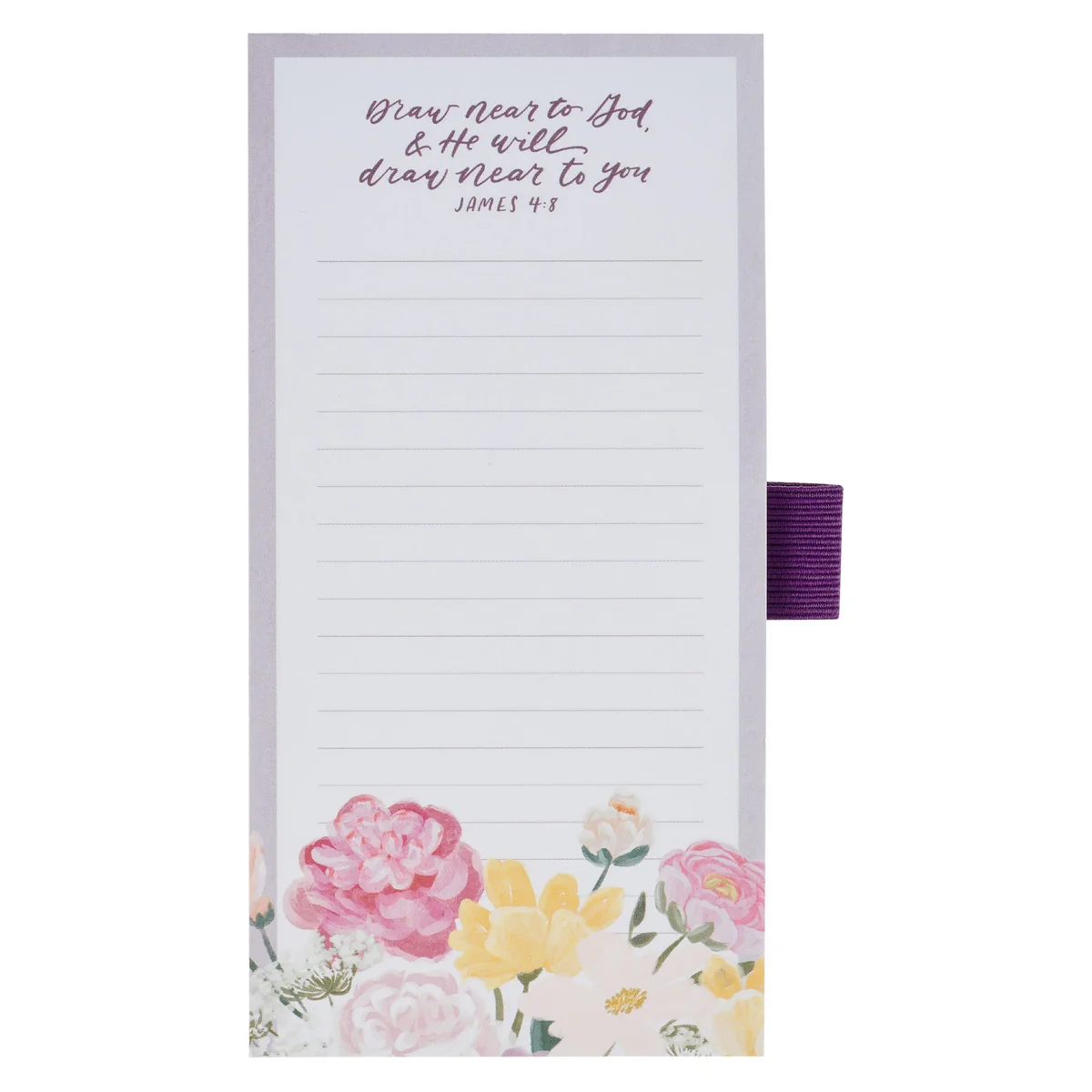 Draw Near to God and He Will Draw Near to You Magnetic Notepad with Pen - Image 4