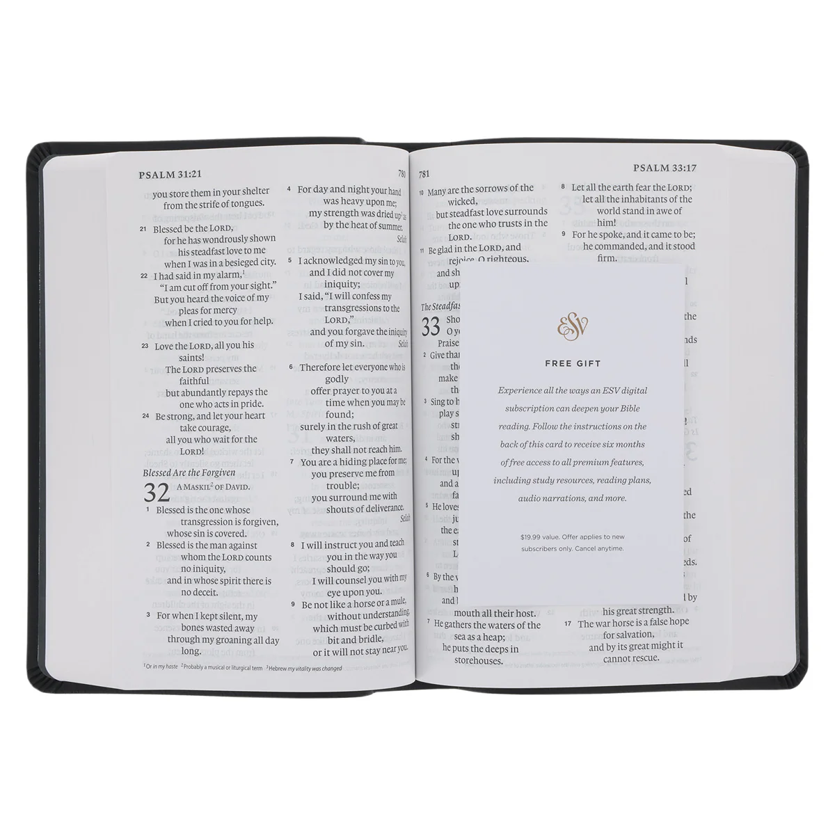 ESV Black Imitation Leather Value Personal Size Bible Giant Print - Image 6