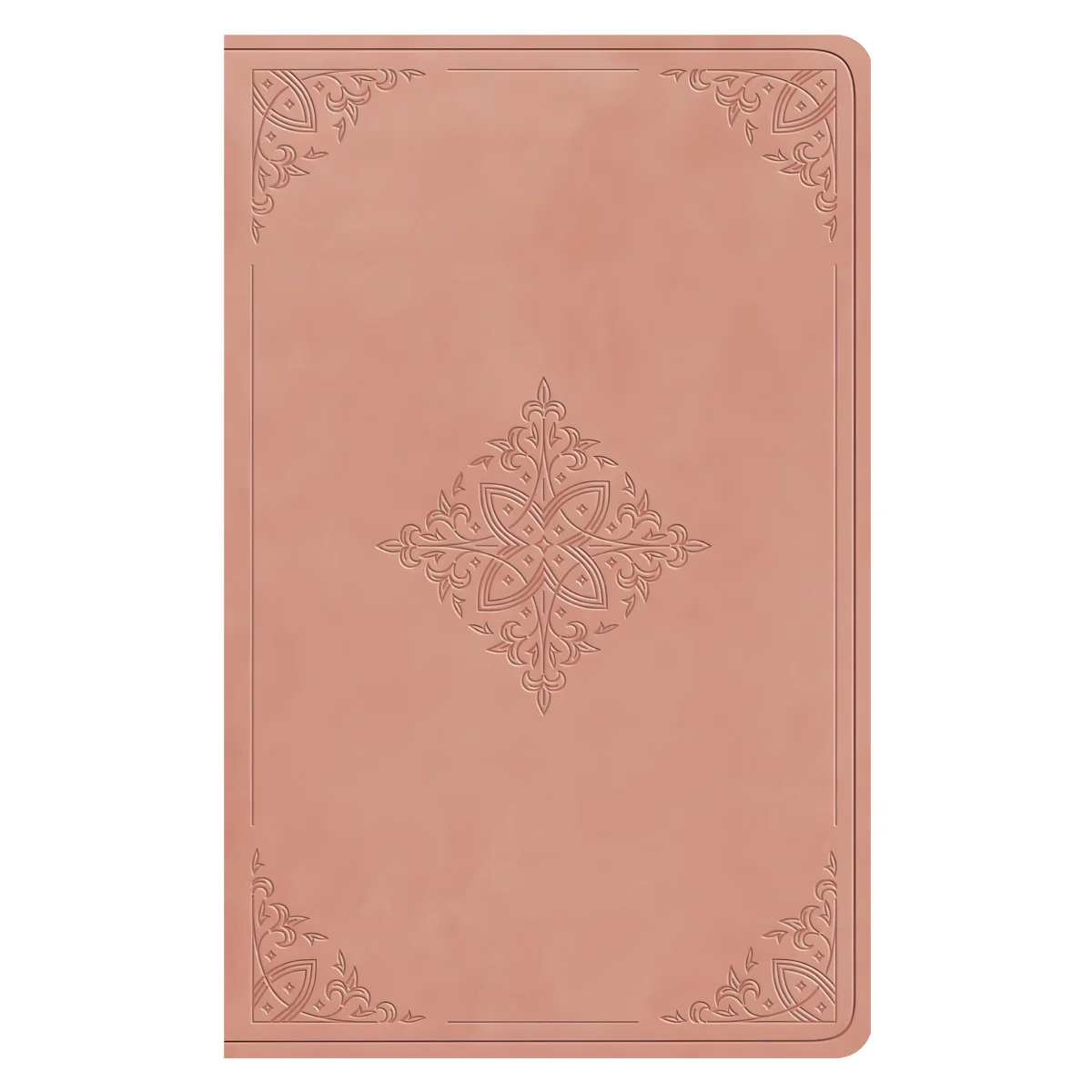 ESV Blush Rose Fleur-De-Lis Design Imitation Leather Value Thinline Bible Large Print
