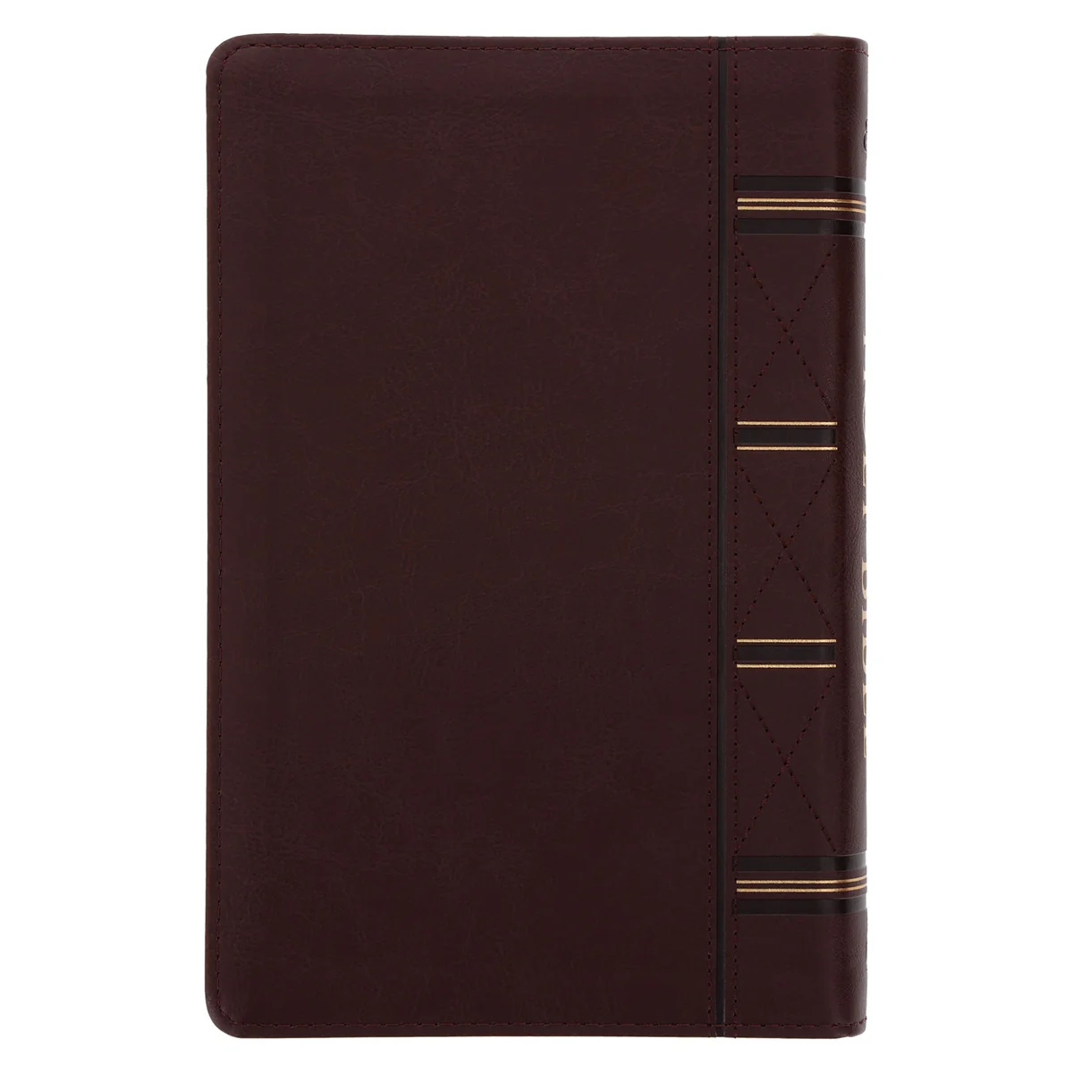 ESV Dark Brown Faux Leather Standard Bible Thumb Indexed With Zip - Image 2