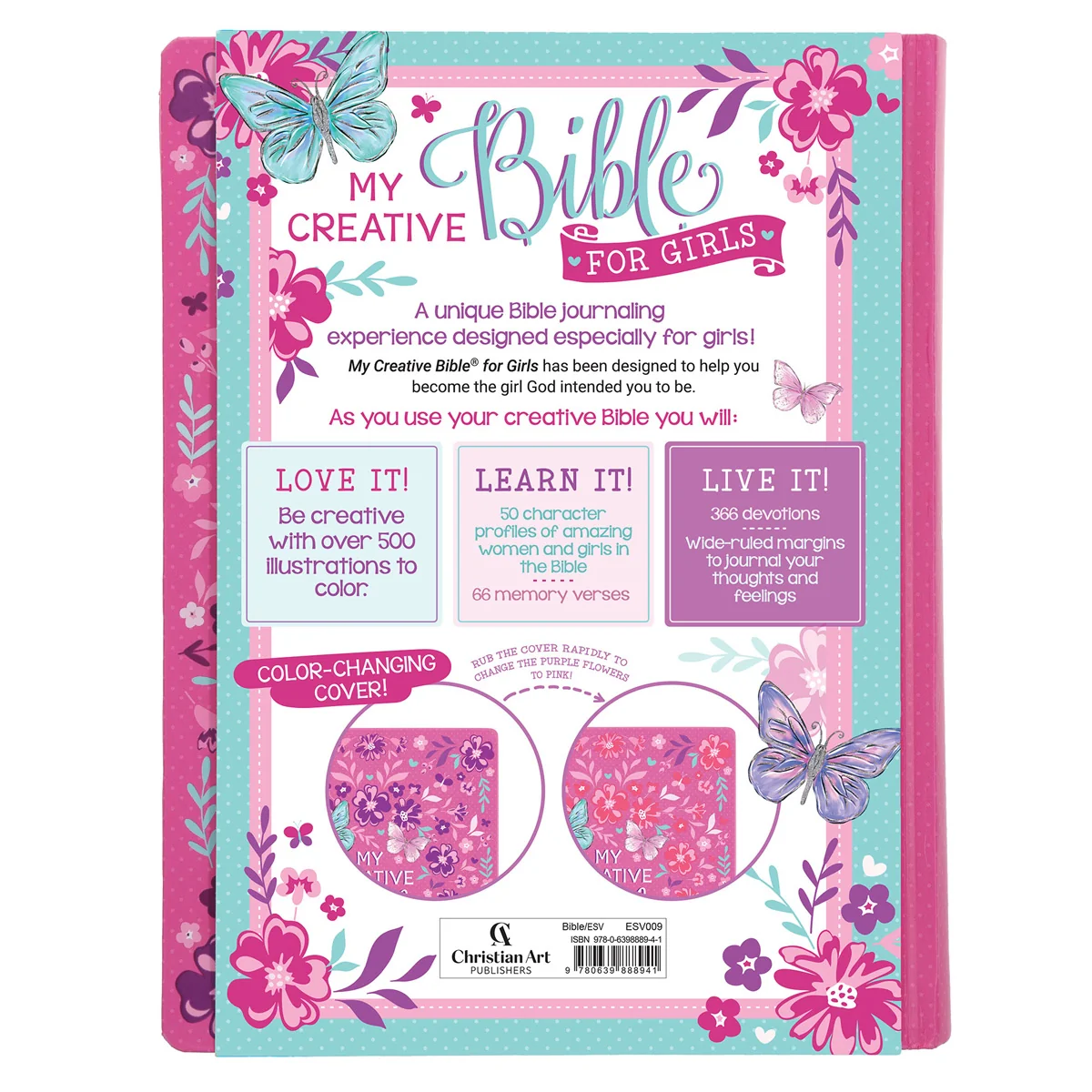 ESV Pink Color-Changing Hardcover My Creative Bible for Girls - Image 4
