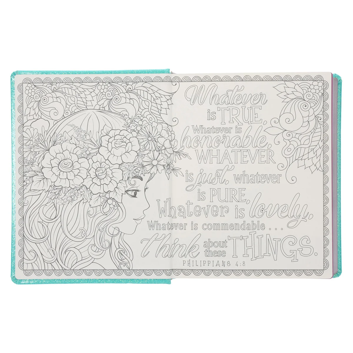 ESV Teal Glitter Hardcover My Creative Bible for Girls - Image 4