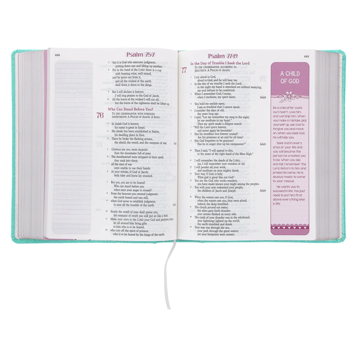 ESV Teal Glitter Hardcover My Creative Bible for Girls - Image 6