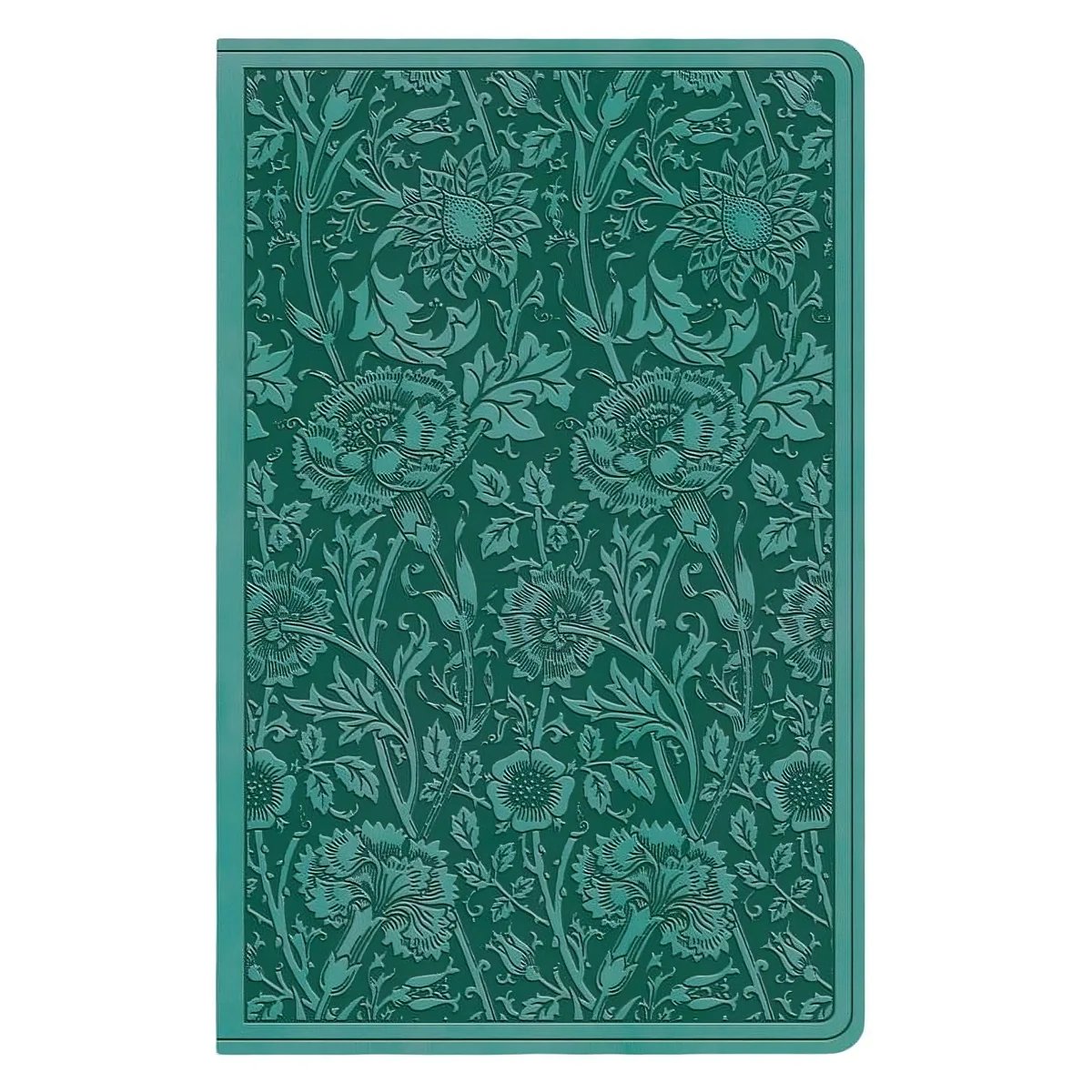 ESV TruTone Teal Floral Design Imitation Leather Premium Gift Bible