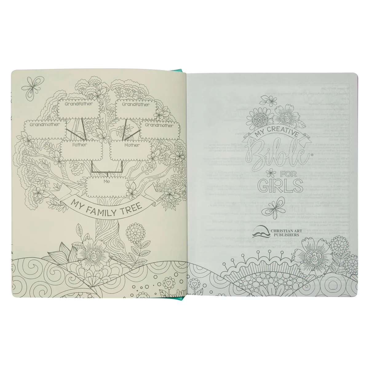 ESV Turquoise Faux Leather Hardcover My Creative Bible For Girls - Image 7