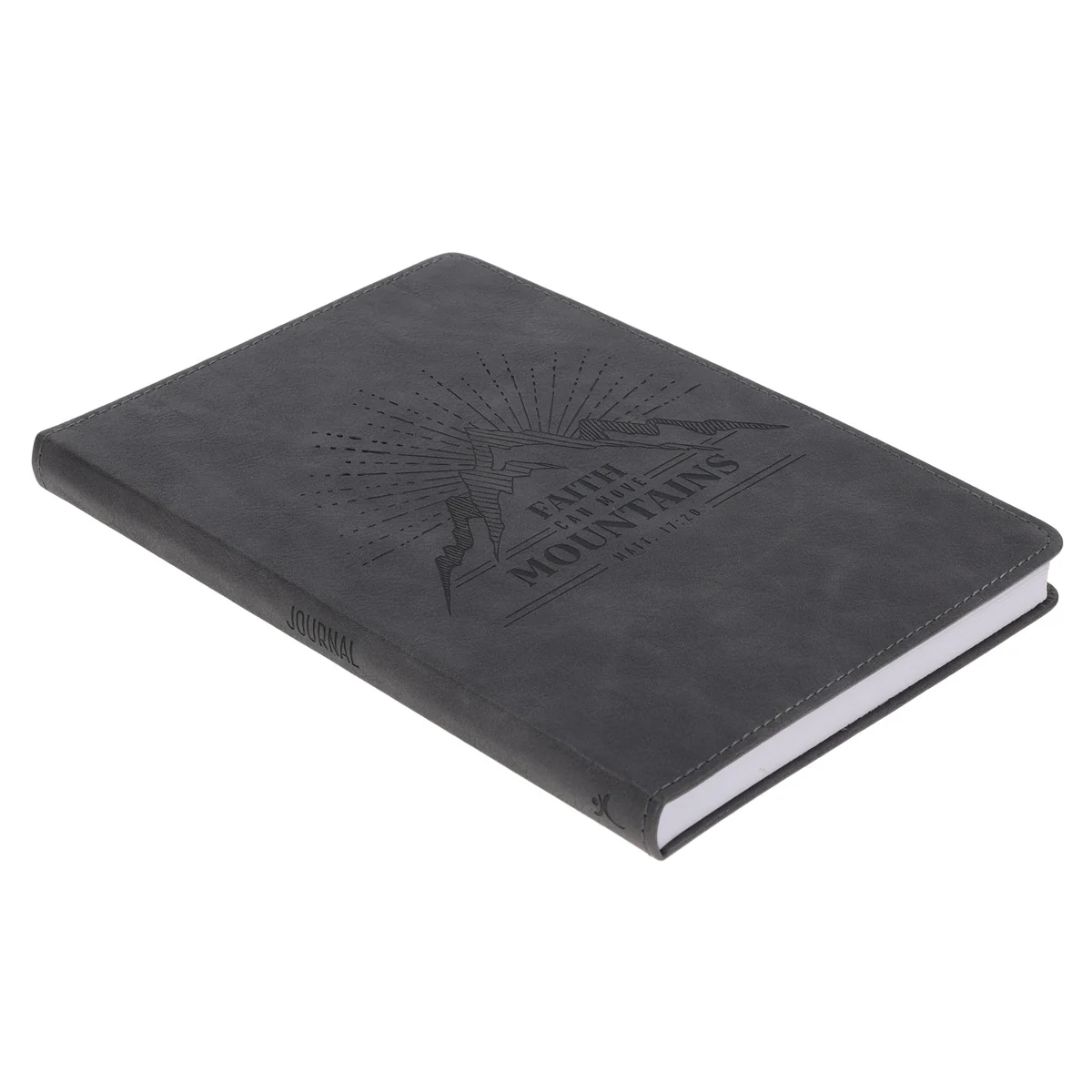 Faith Can Move Mountains Faux Leather Journal - Image 3