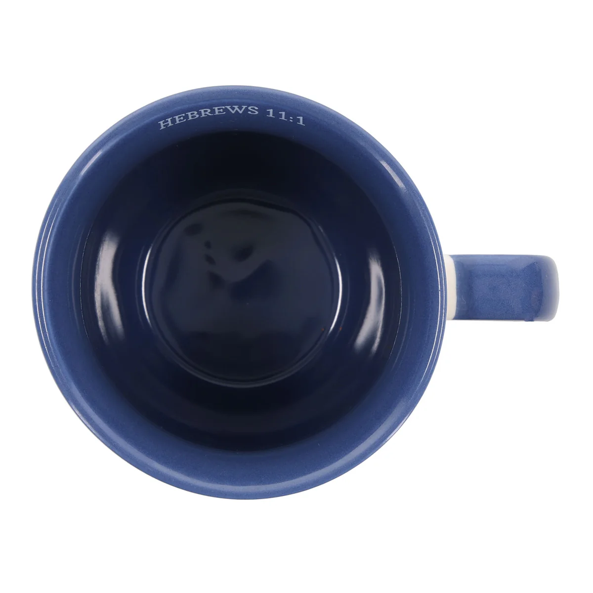 Faith Ceramic Mug with Blue Interior - Image 3