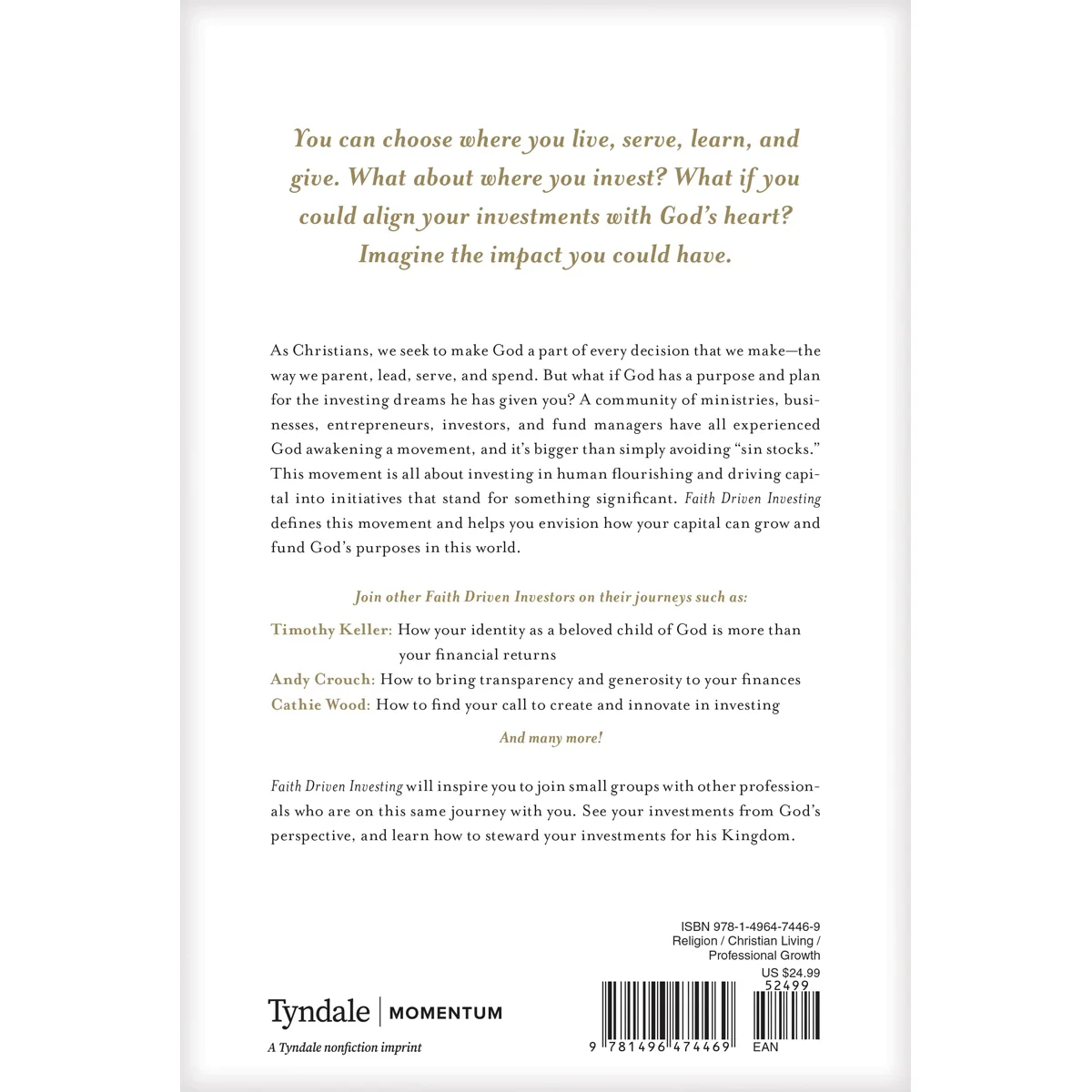 Faith Driven Investing: Every Investment Has An Impact (Hardcover) - Image 2