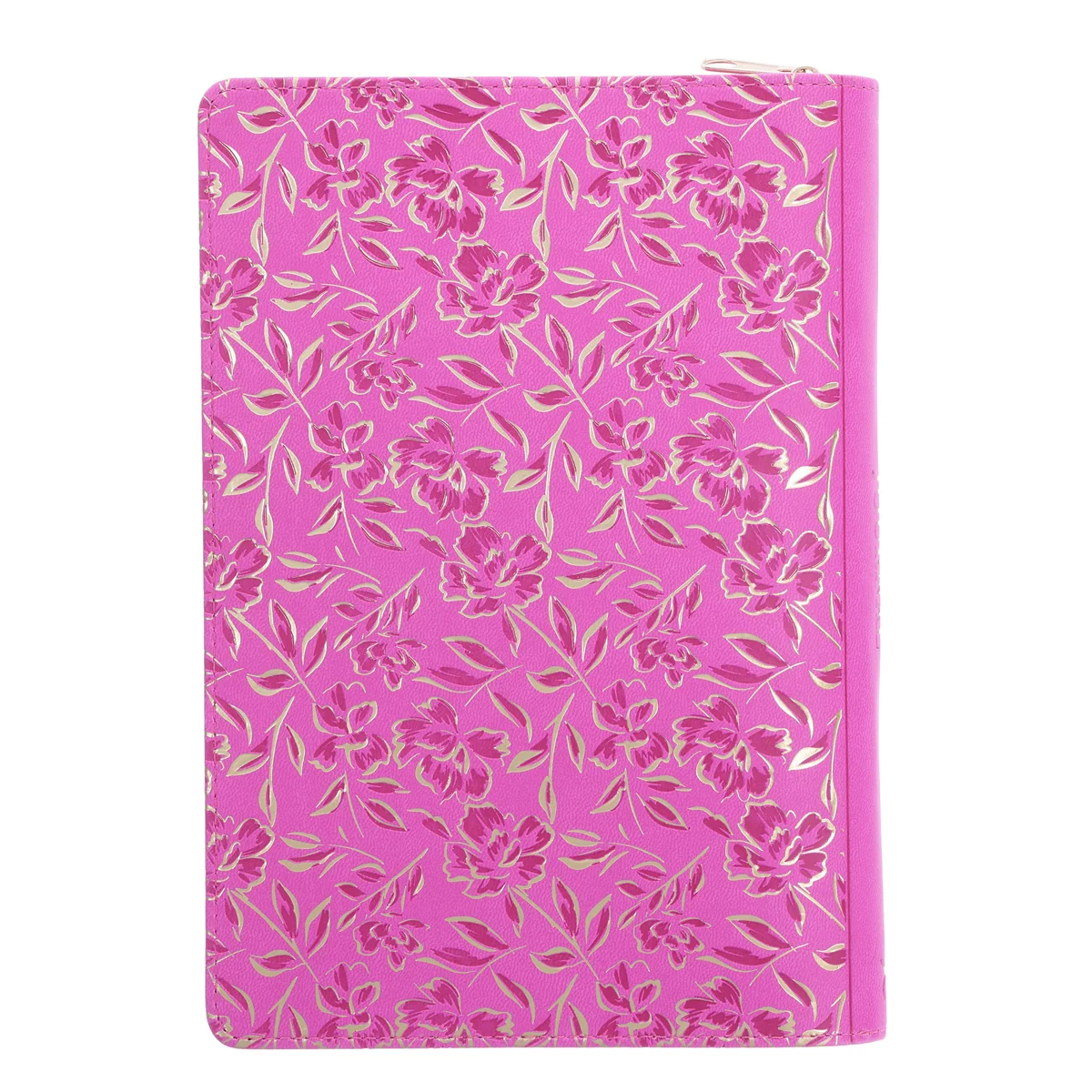 Faith Hope Love Pink Faux Leather Journal with Zipped Closure - Image 2