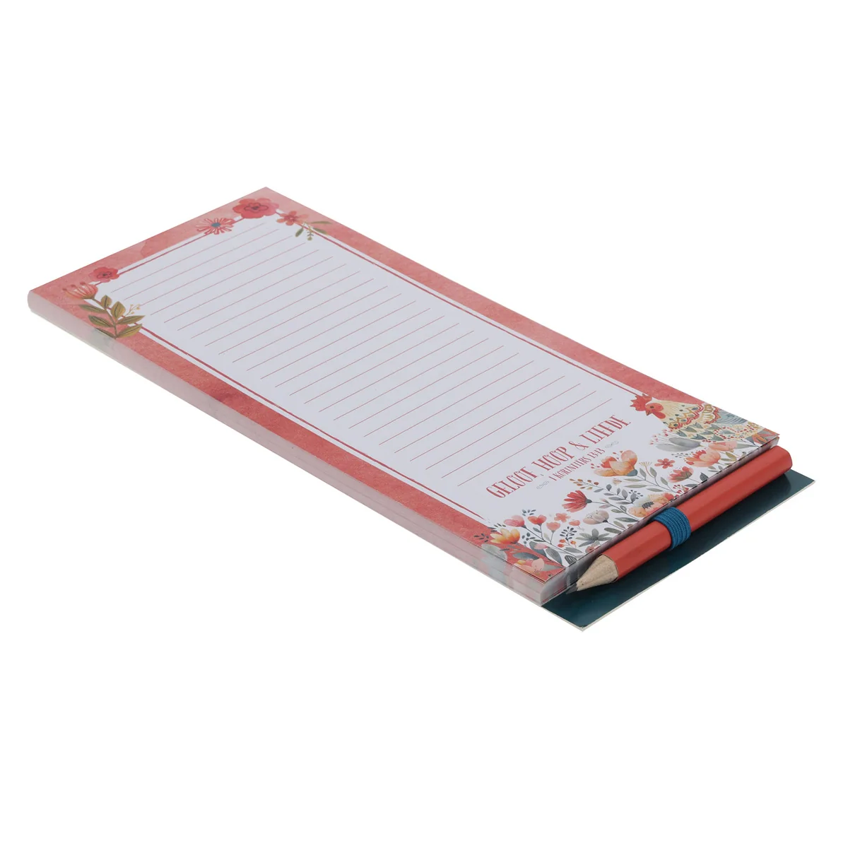Geloof Hoop en Liefde Afrikaans Magnetic Notepad with Pencil - Image 3