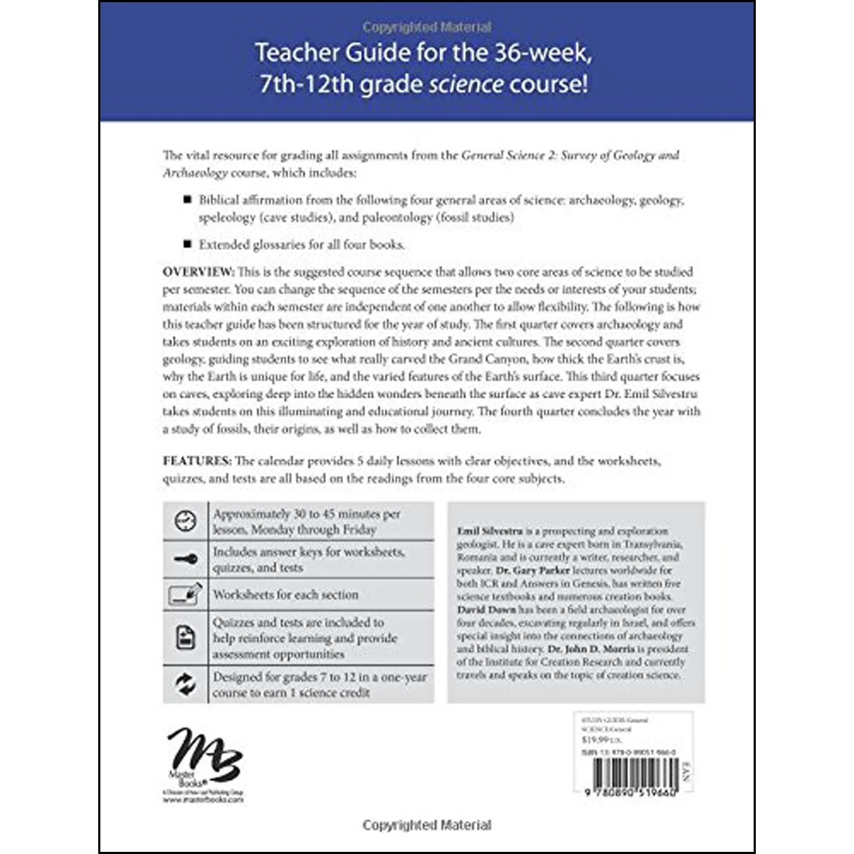 General Science 2: Survey Of Geology And Archaeology Teacher Guide (Paperback) - Image 2