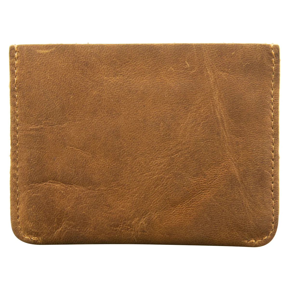 Genuine African Leather Light Brown Card Holder - Image 2