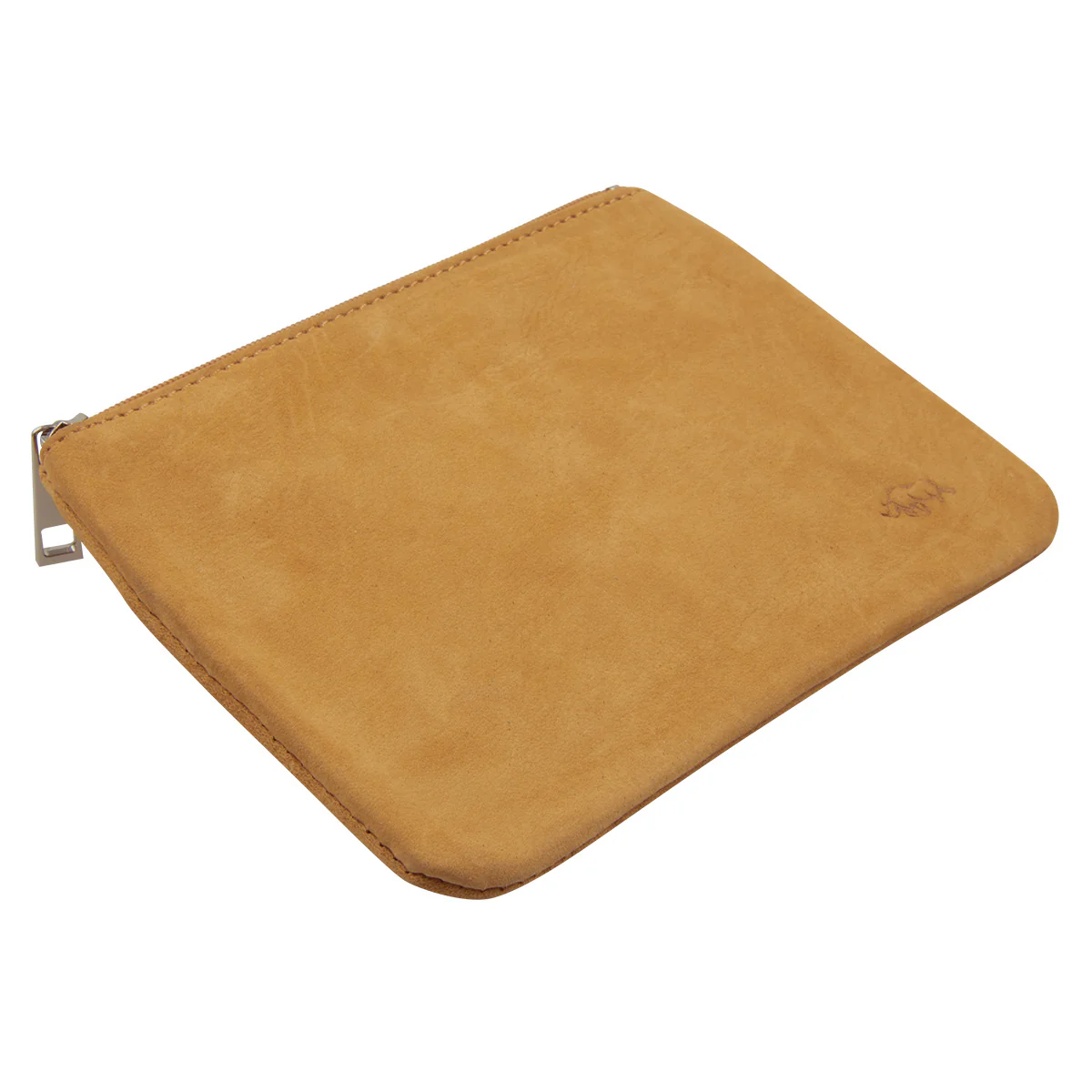 Genuine African Leather Medium Tan Coin Purse - Image 3