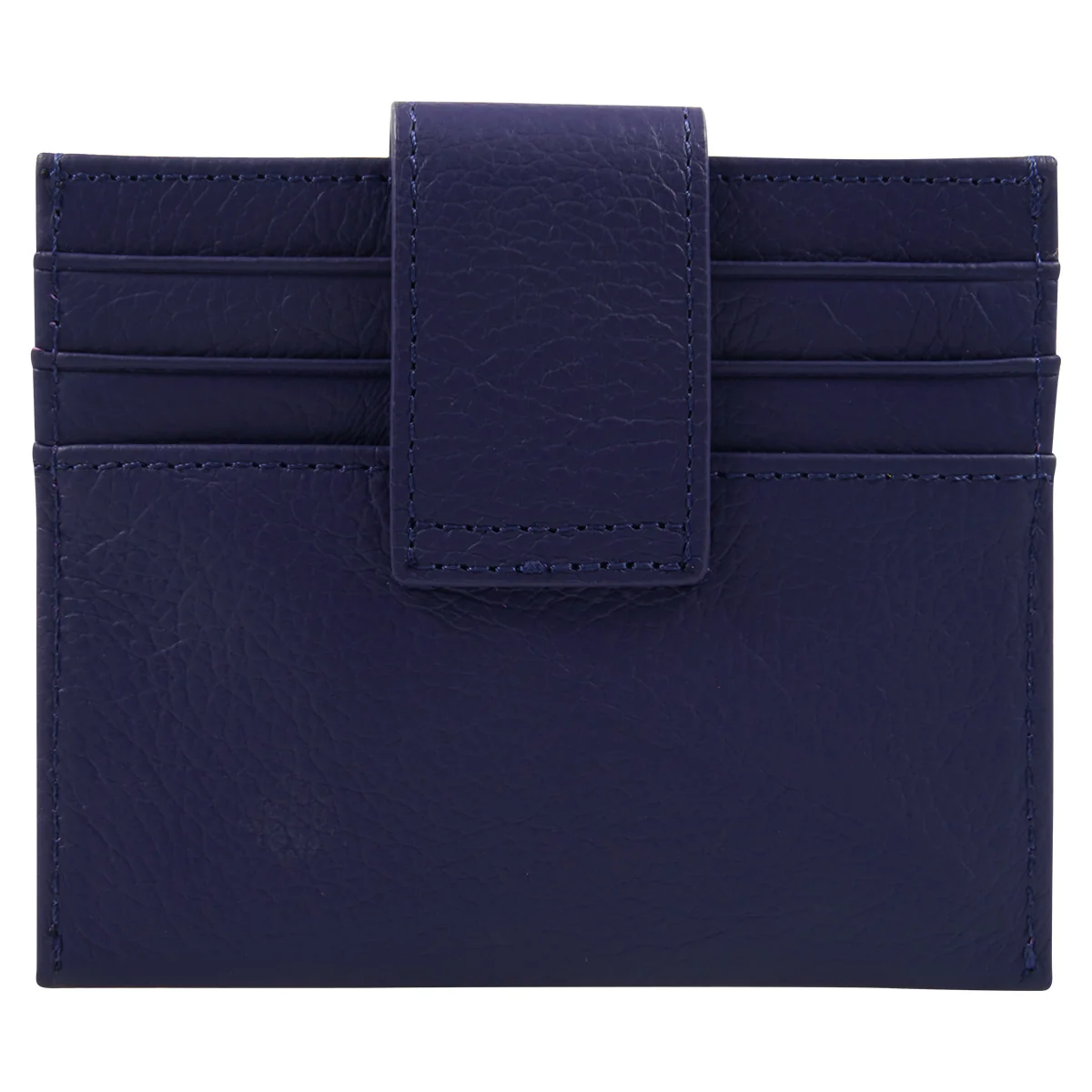 Genuine African Leather Purple Wallet With Clip Closure - Image 2