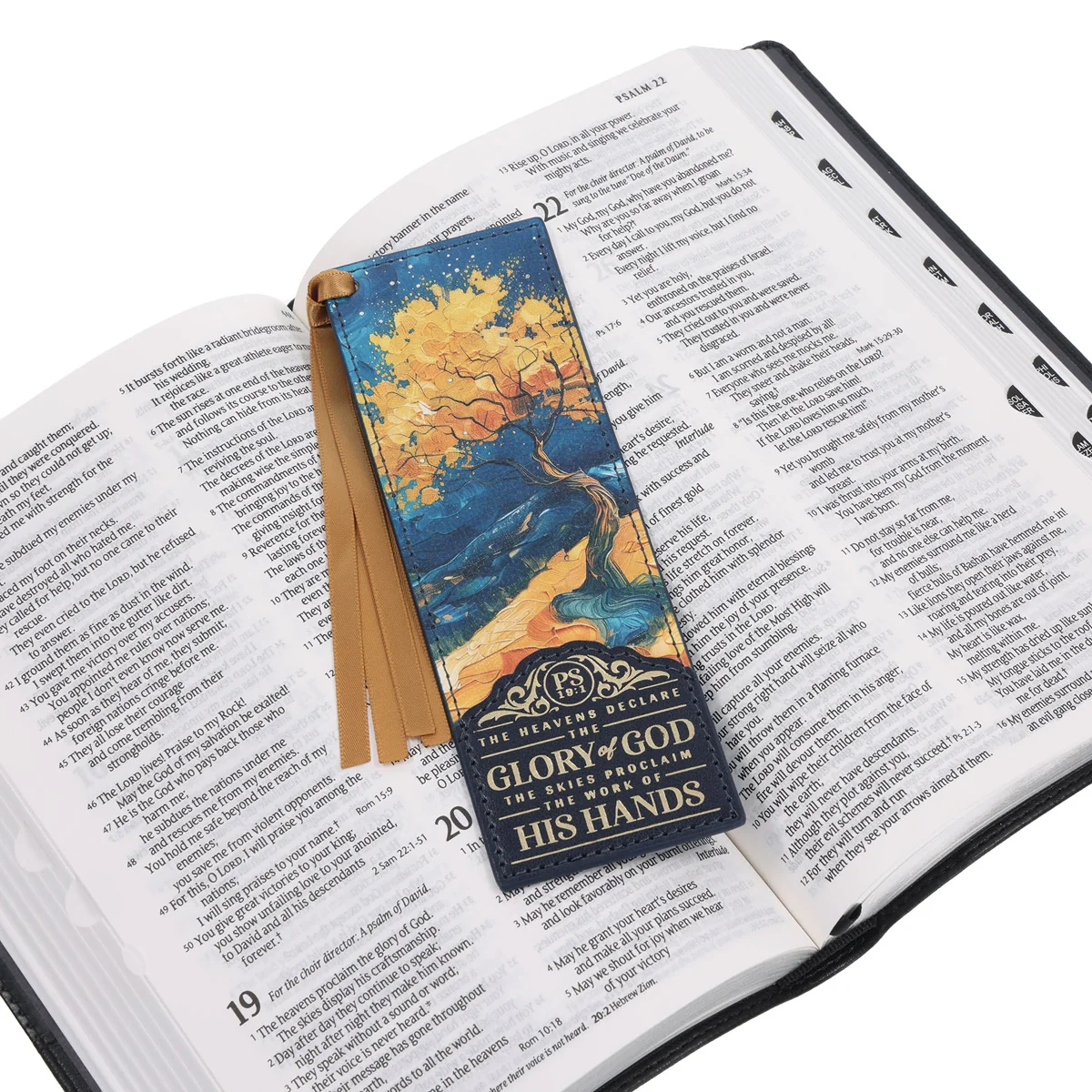 Glory to God Faux Leather Bookmark - Image 3