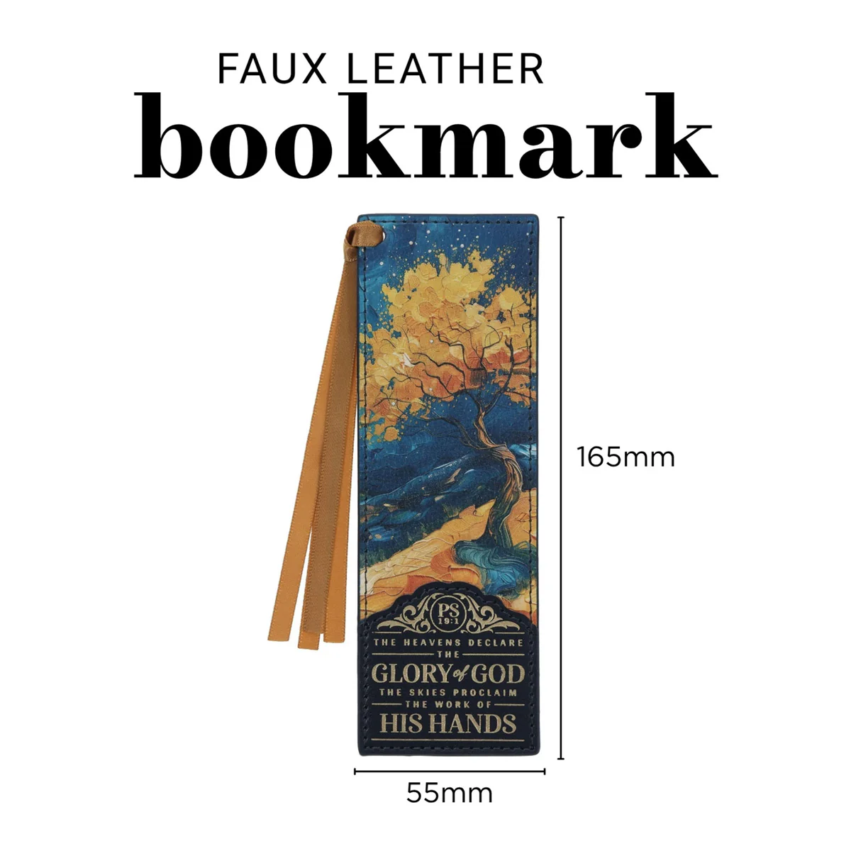 Glory to God Faux Leather Bookmark - Image 4