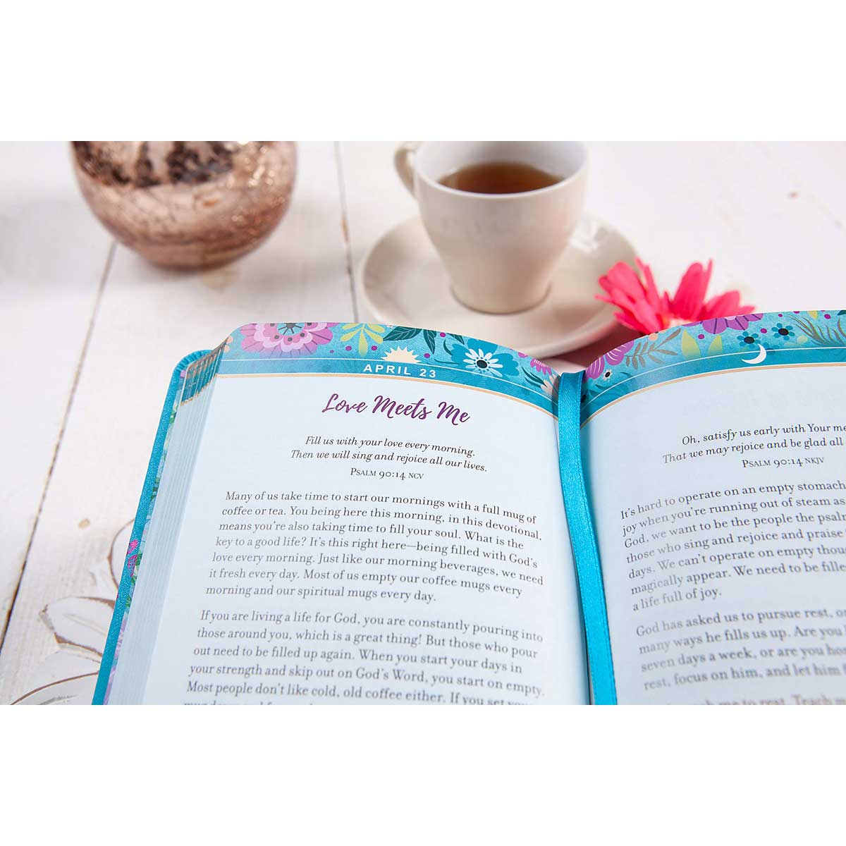 God Is My Happy Place (Morning & Evening Devotional)(Imitation Leather) - Image 4