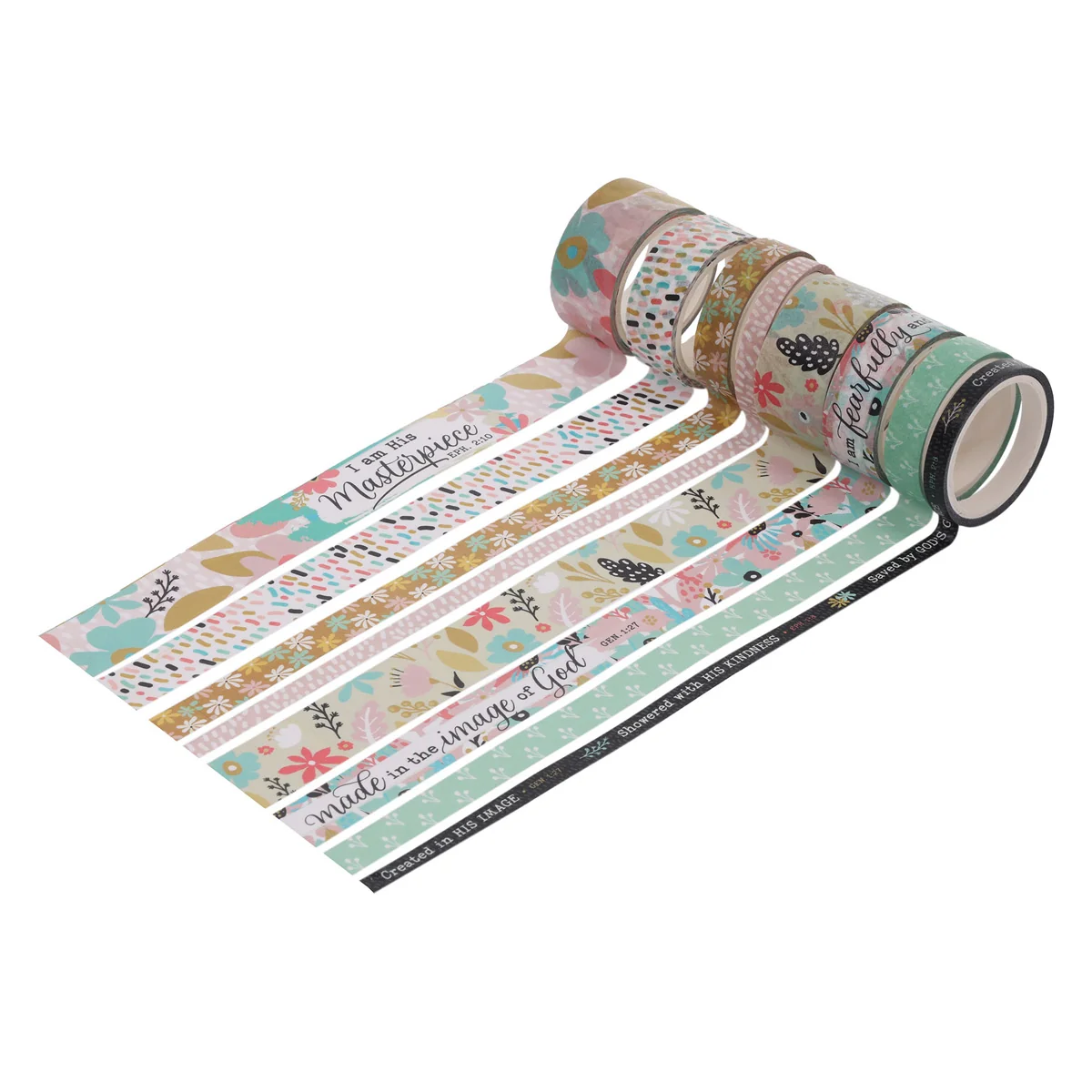 God's Masterpiece Eight-Piece Washi Tape Set - Image 3