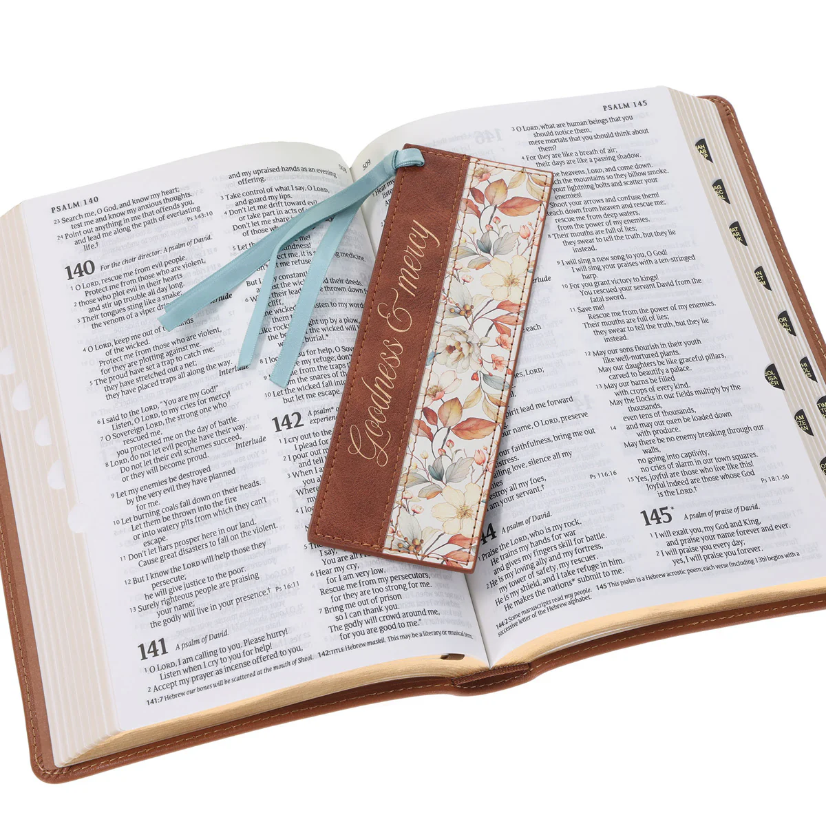 Goodness and Mercy Faux Leather Bookmark - Image 3