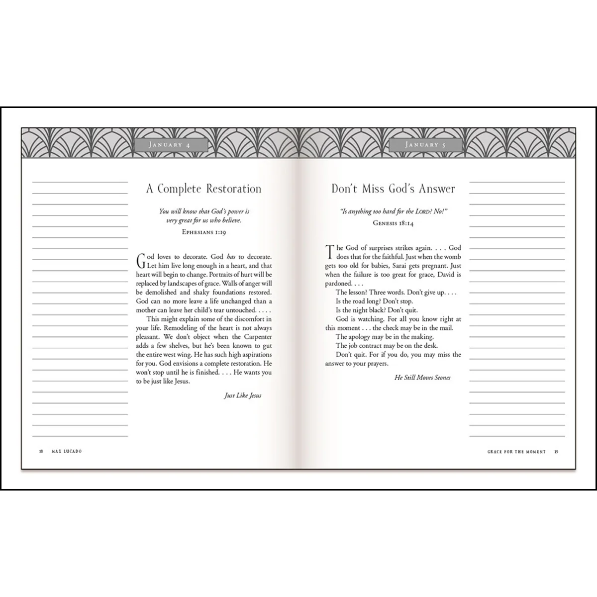 Grace For The Moment Volume 1 Note-Taking Edition (Imitation Leather) - Image 6