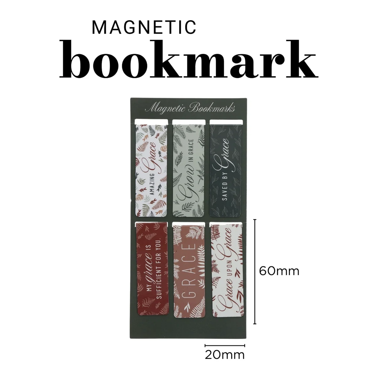 Grace upon Grace Six-Piece Magnetic Bookmark Set - Image 4