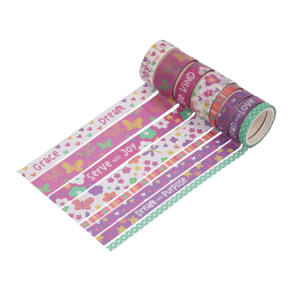 Grow with Grace Eight-Piece Washi Tape Set - Image 3