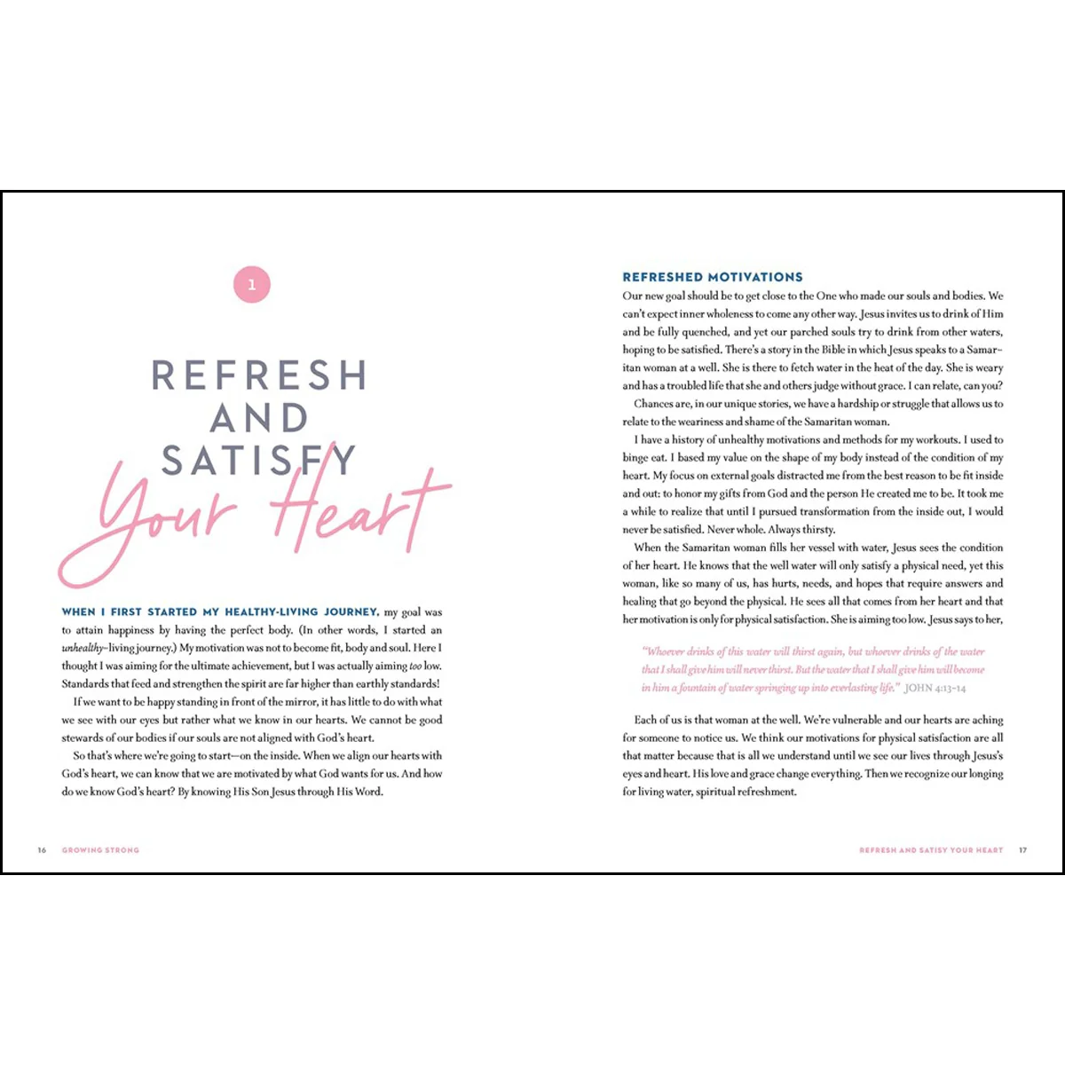 Growing Strong: Workouts, Devotions, And Recipes To Become Healthy From The Inside Out (Hardcover) - Image 3