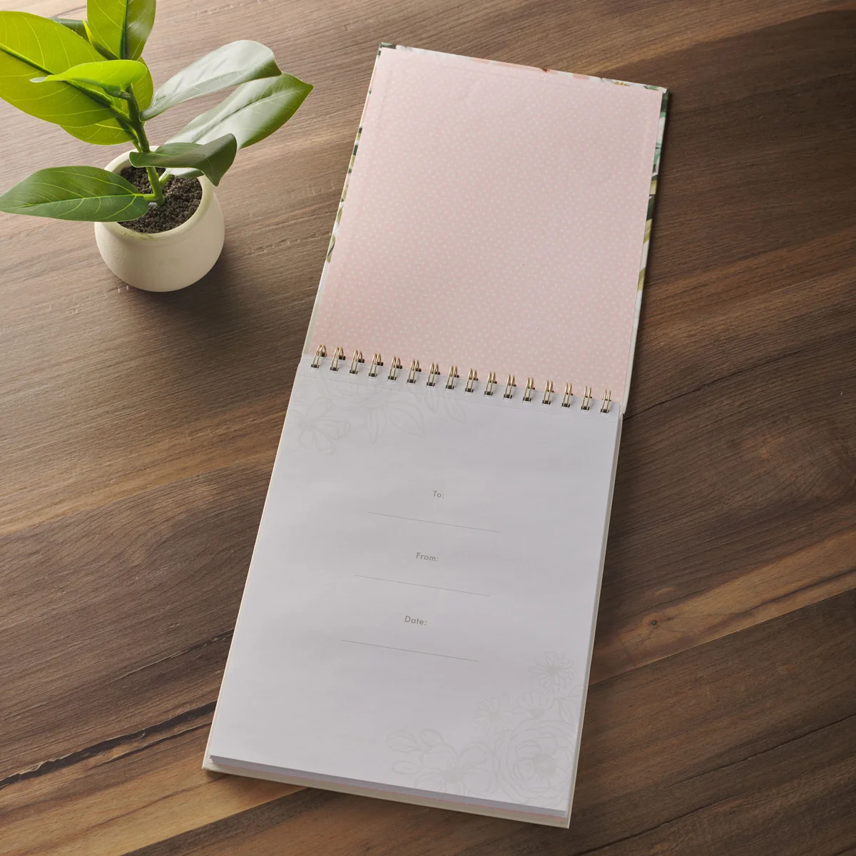 He will Cover You with His Feathers & Under His Wings You will Find Refuge A4 Wirebound Notepad - Image 3