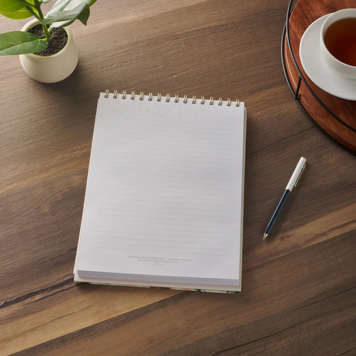 He will Cover You with His Feathers & Under His Wings You will Find Refuge A4 Wirebound Notepad - Image 4